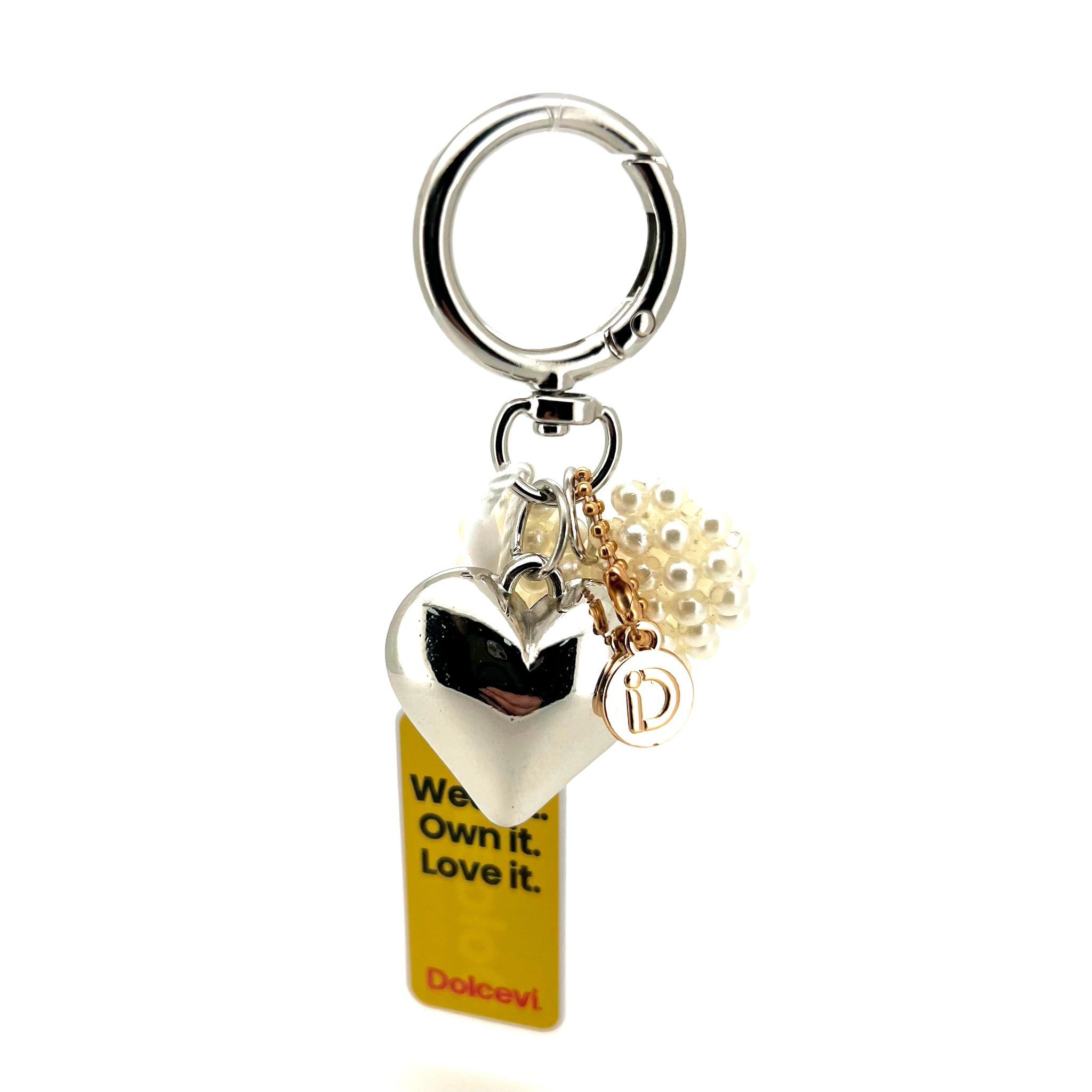 Pearl Heart Charm