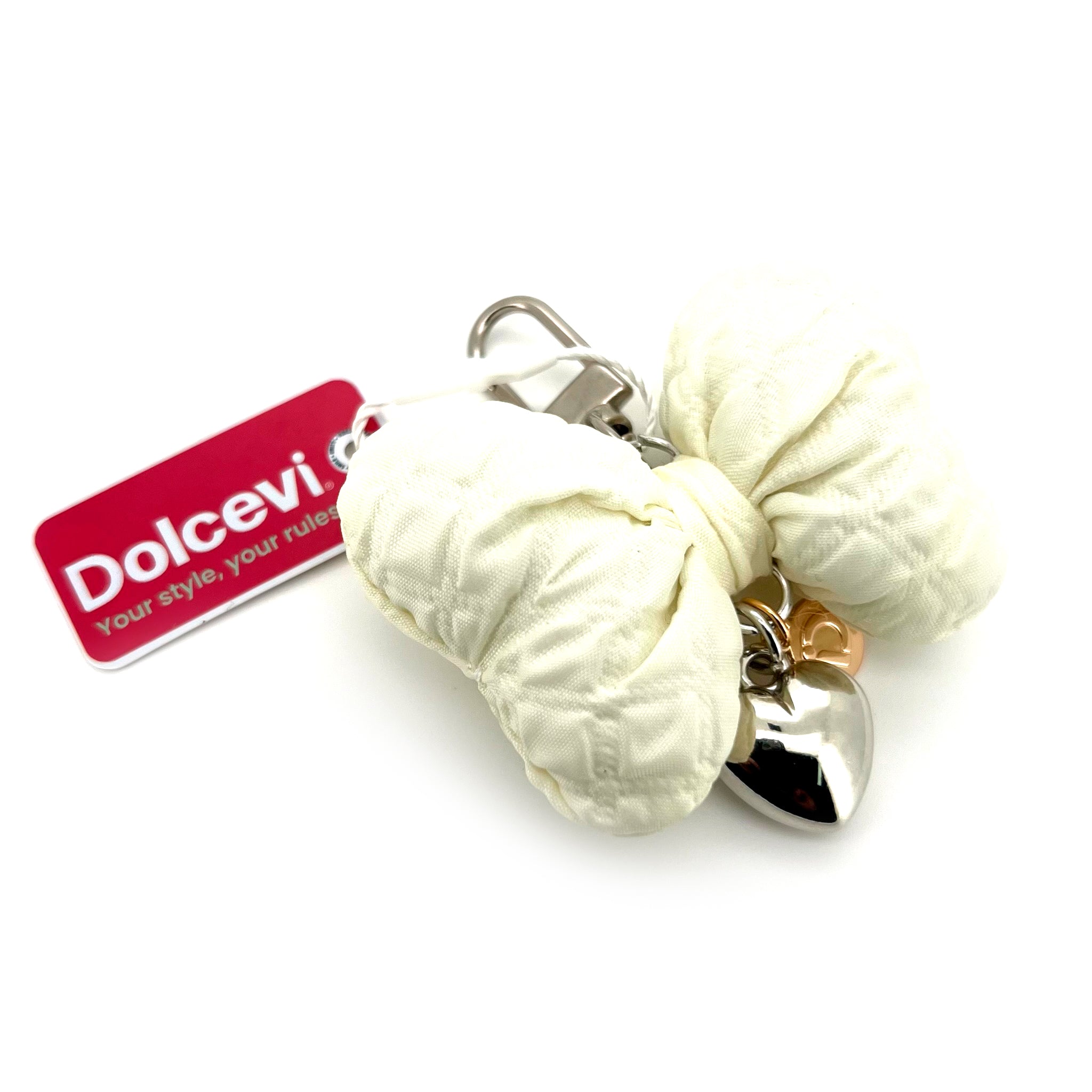 Cream White Bow Charm