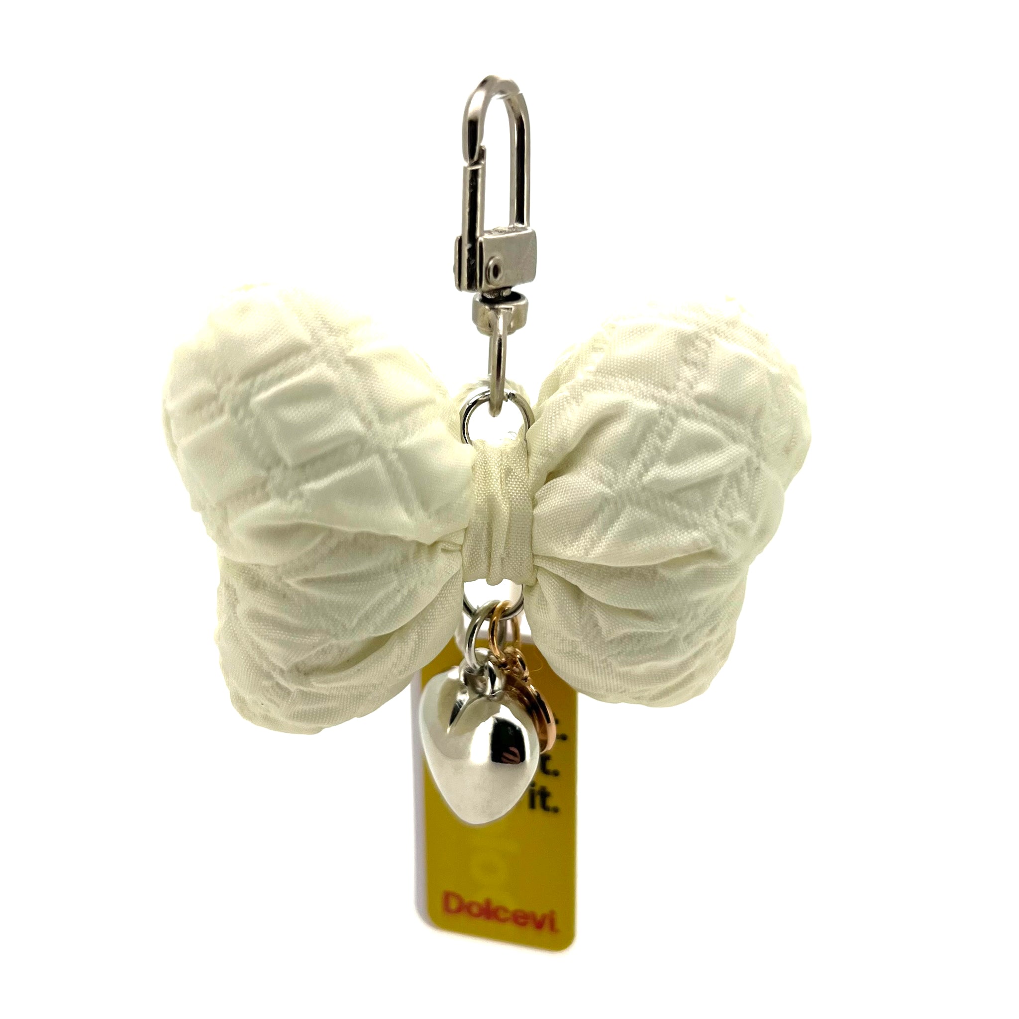 Cream White Bow Charm