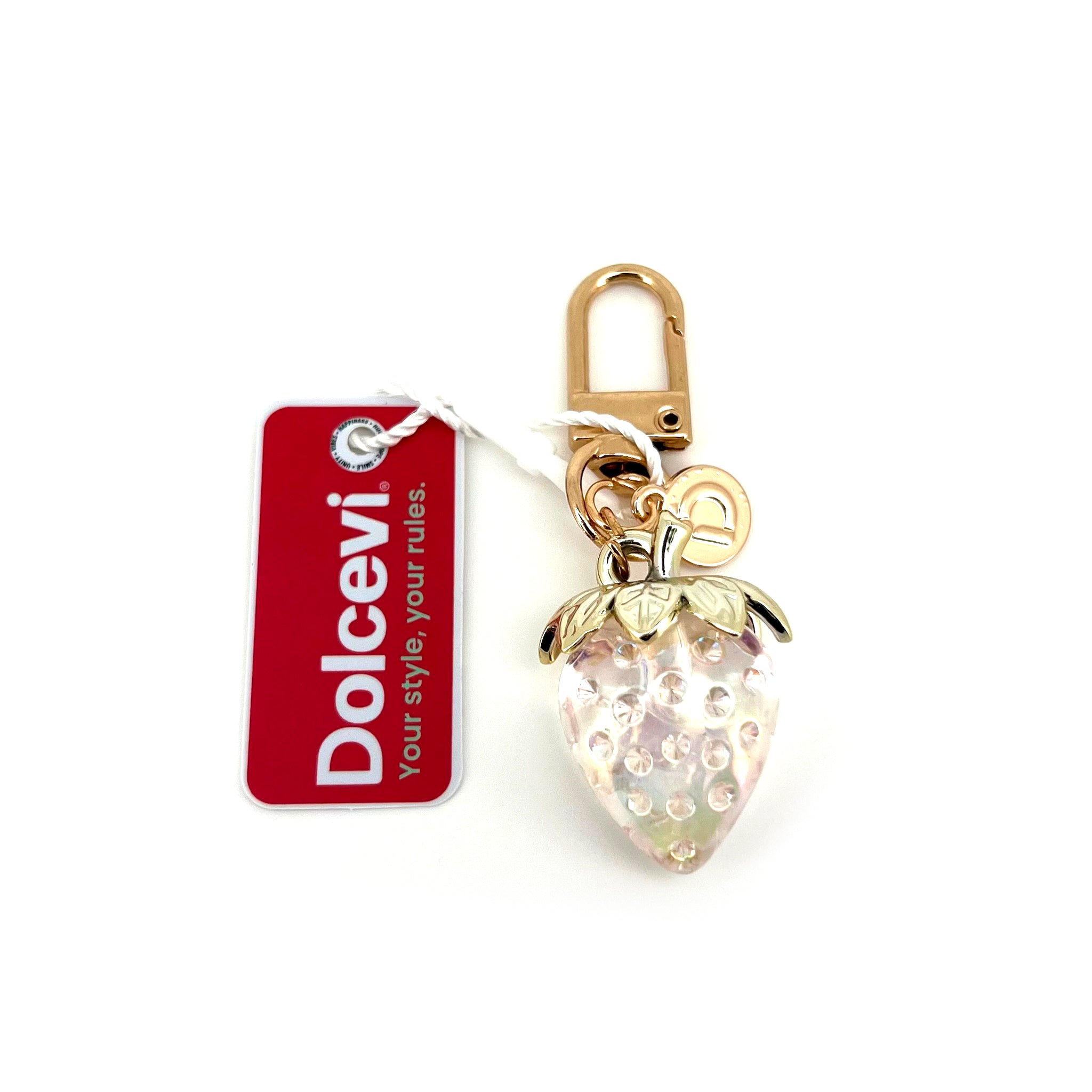 Crystal Strawberry Charm