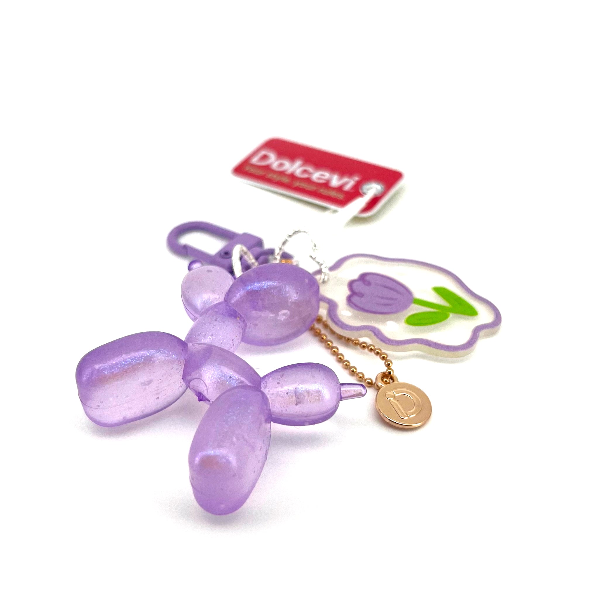 Lavender Balloon Dog Charm