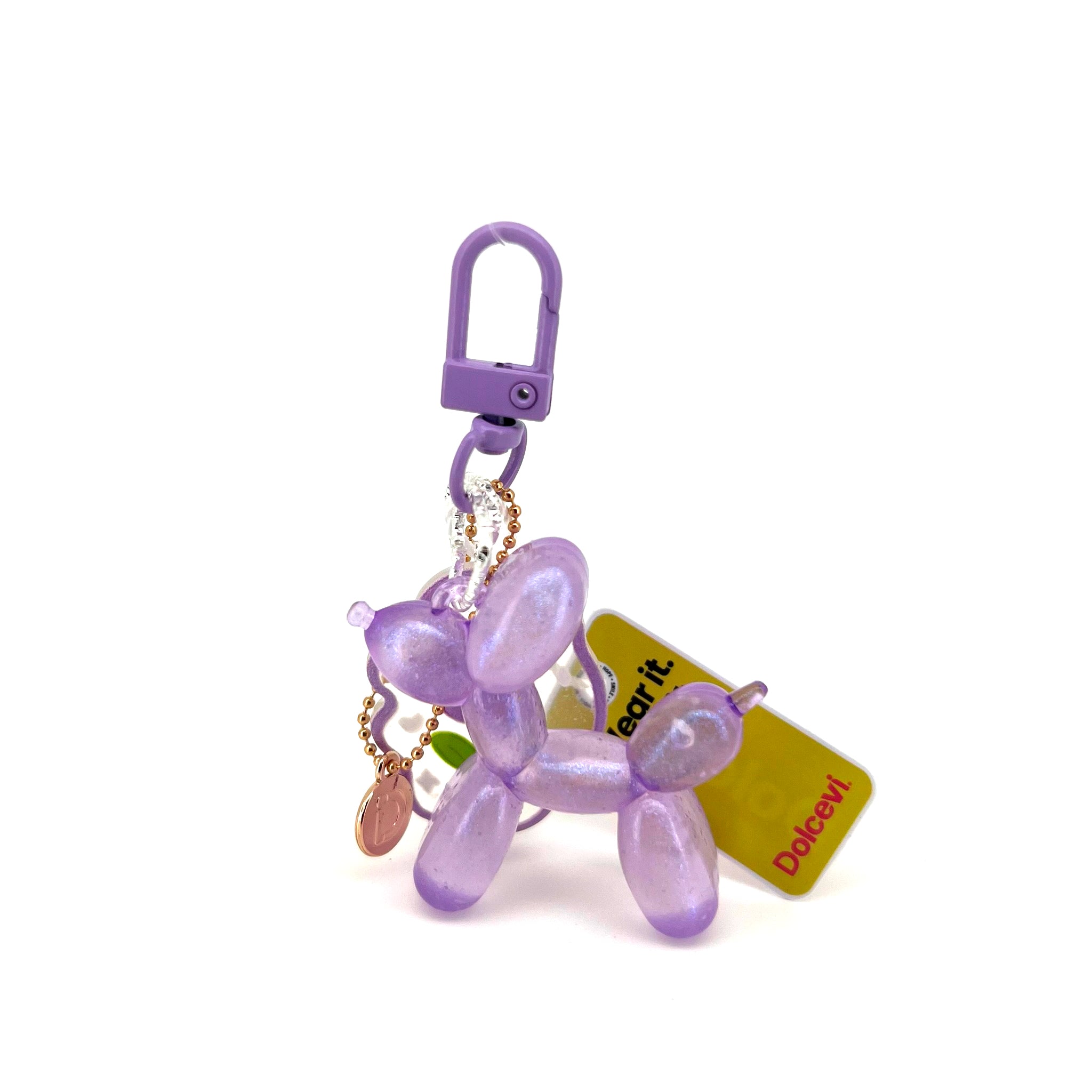 Lavender Balloon Dog Charm