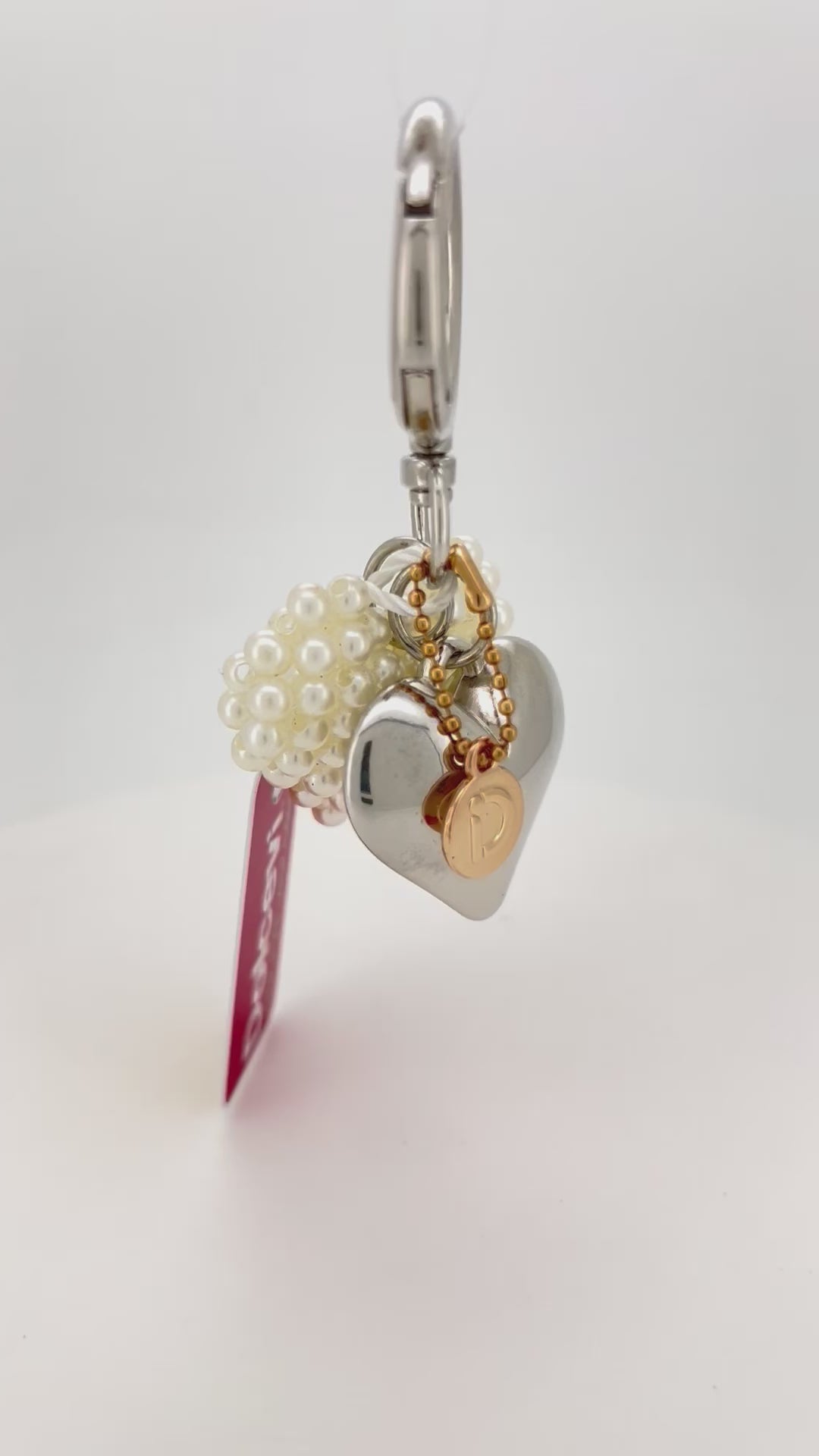 Pearl Heart Charm