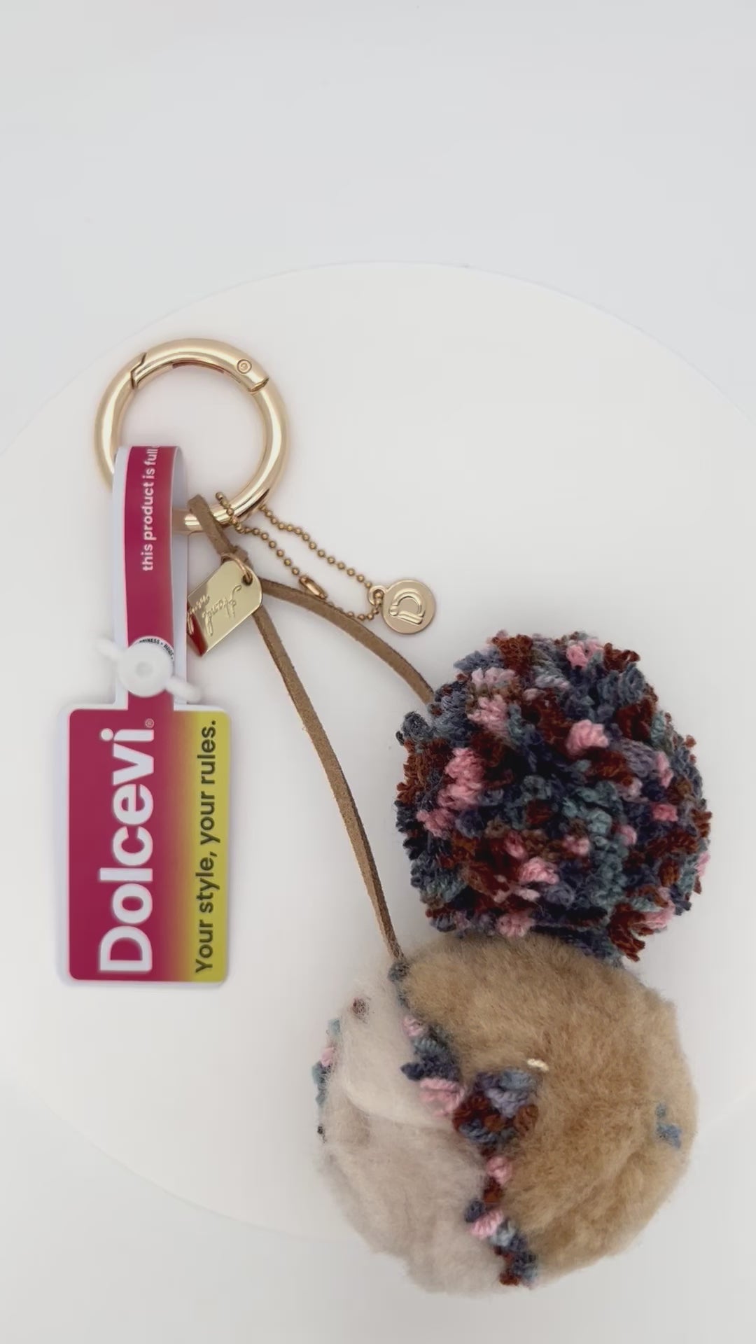 Rustic Bloom Pom-Pom Charm
