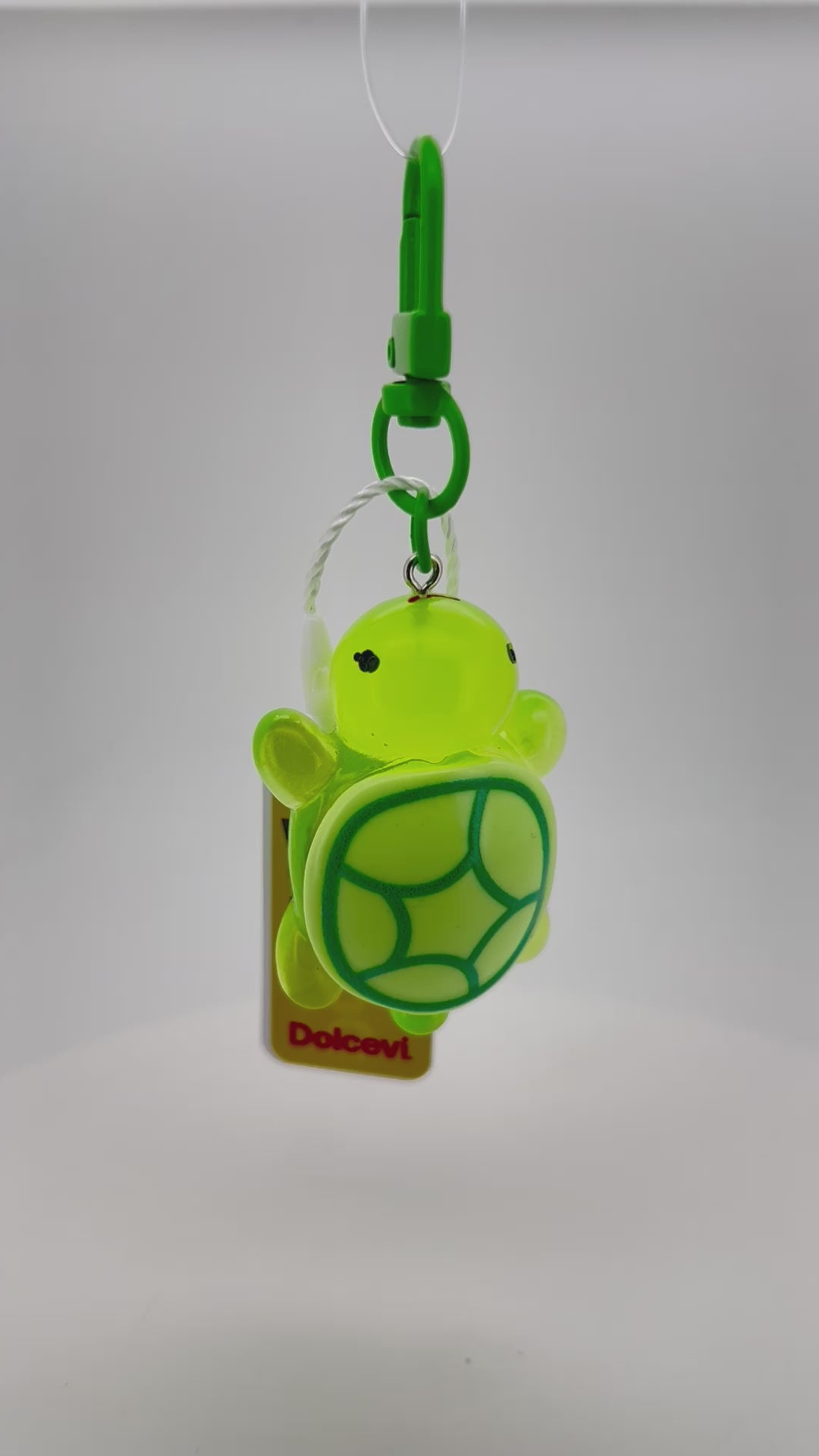 Neon Green Turtle Charm
