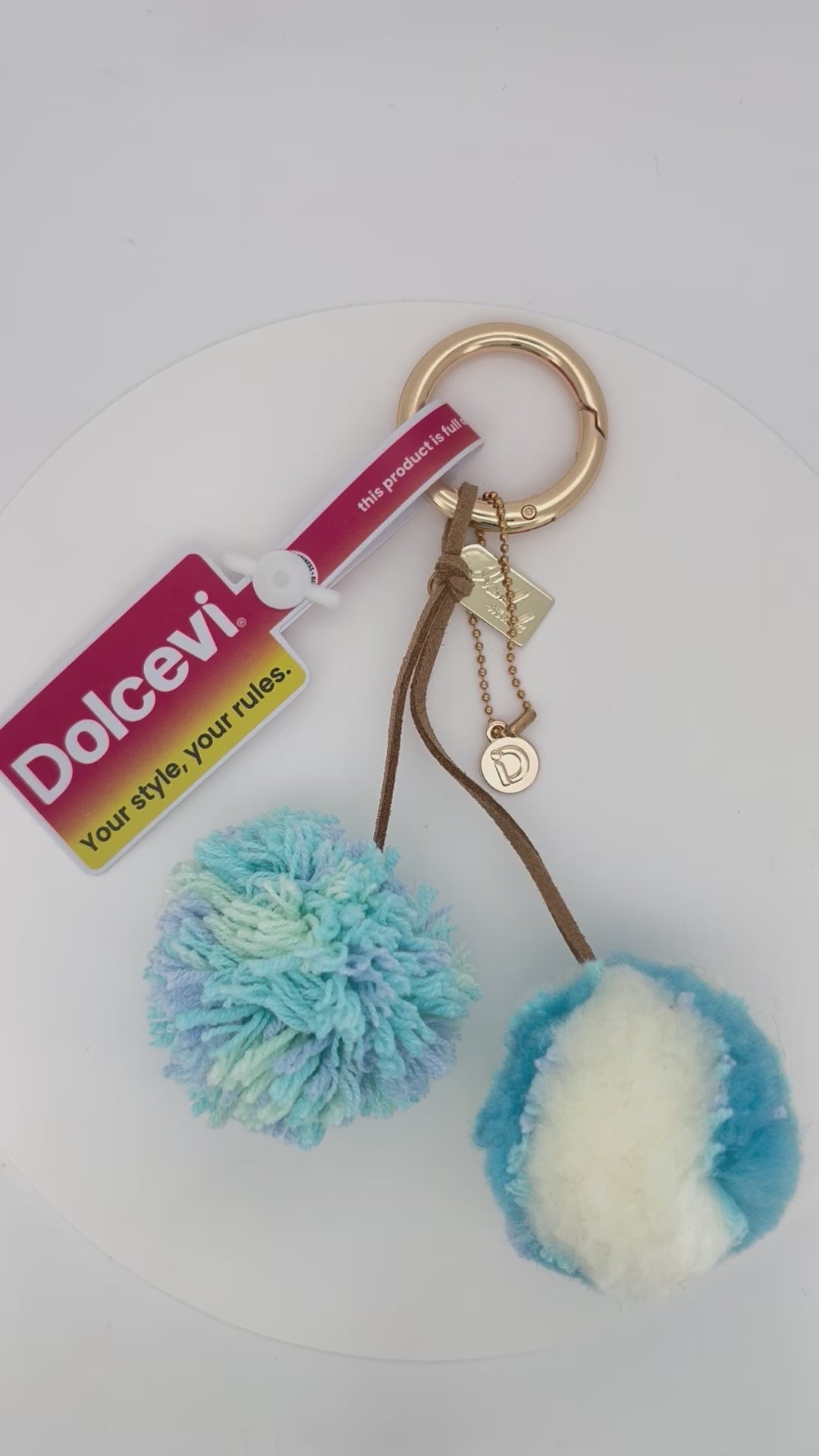 Ocean Breeze Pom-Pom Charm
