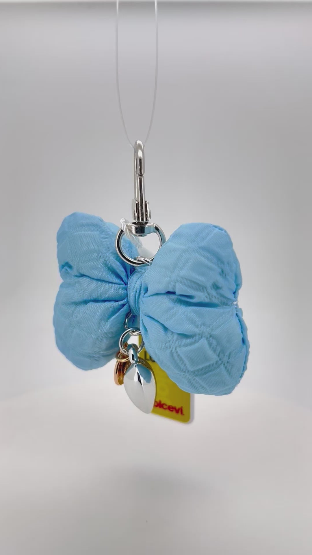Sky Blue Bow Charm