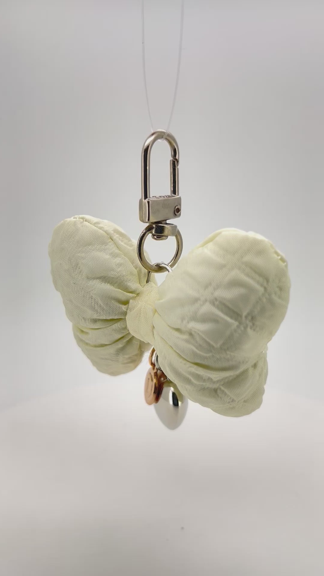 Cream White Bow Charm