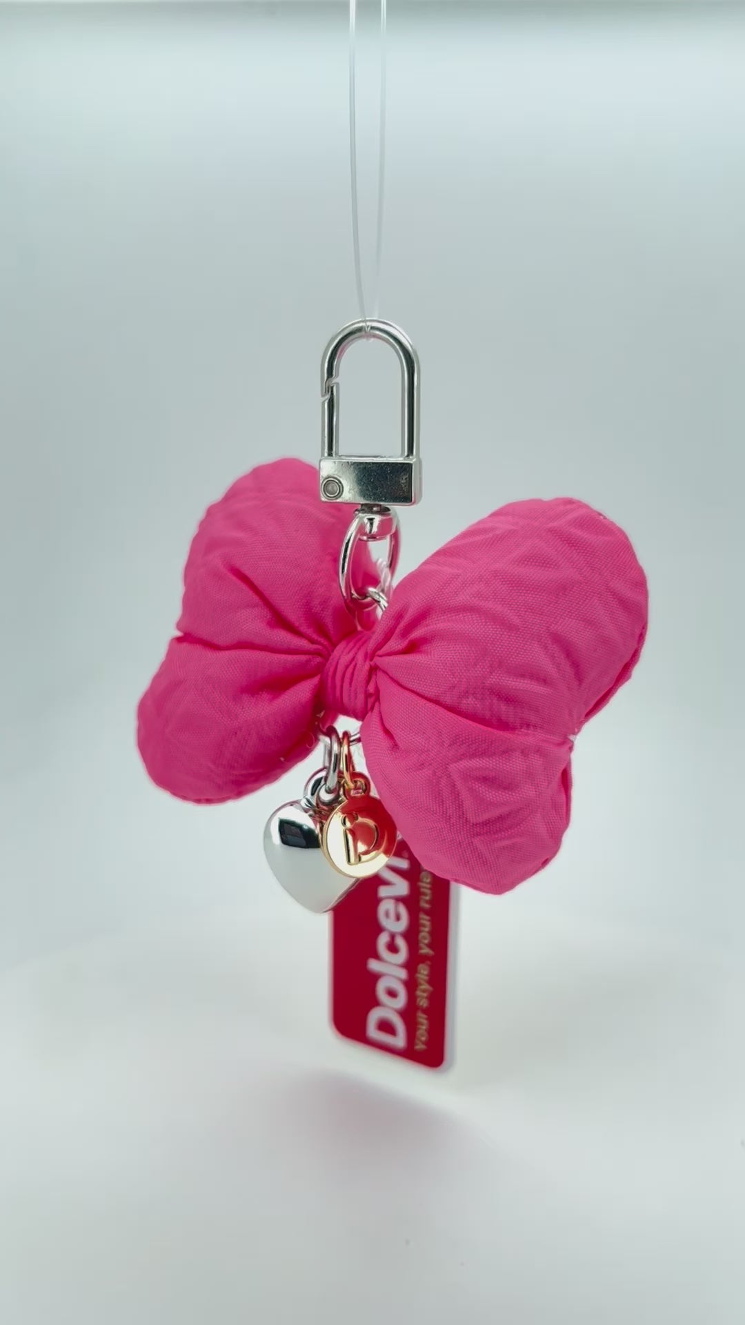 Blush Pink Bow Charm