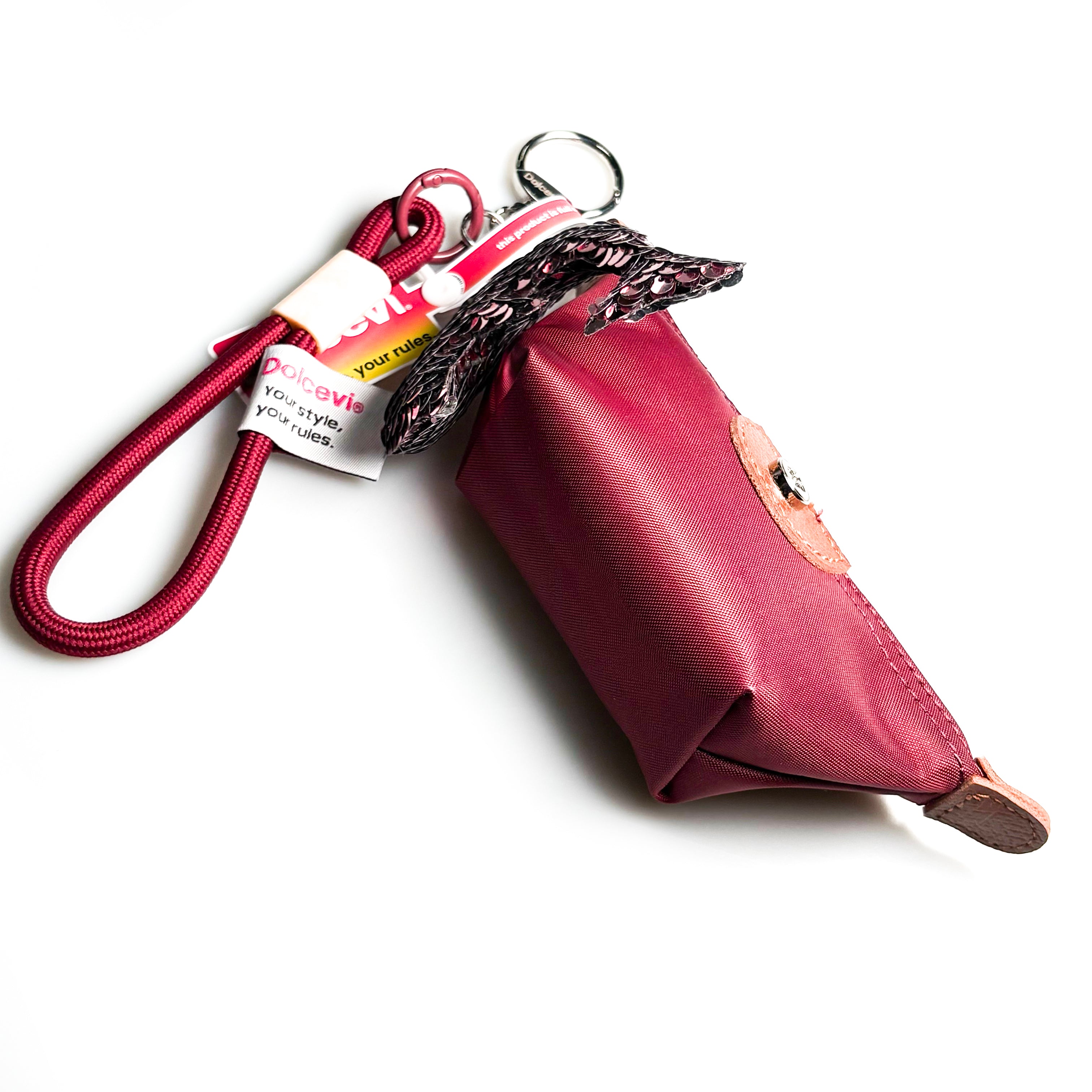 Sequin Dolphin Mini Bag Charm