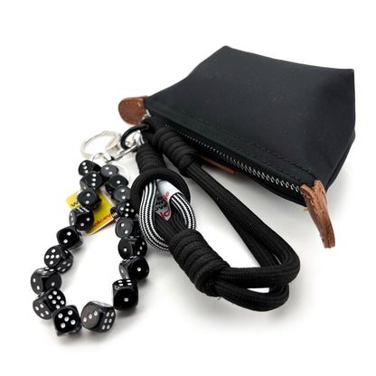 Dice Bead Mini Bag Key Charm