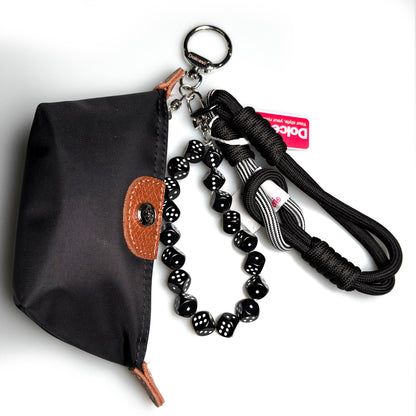 Dice Bead Mini Bag Key Charm