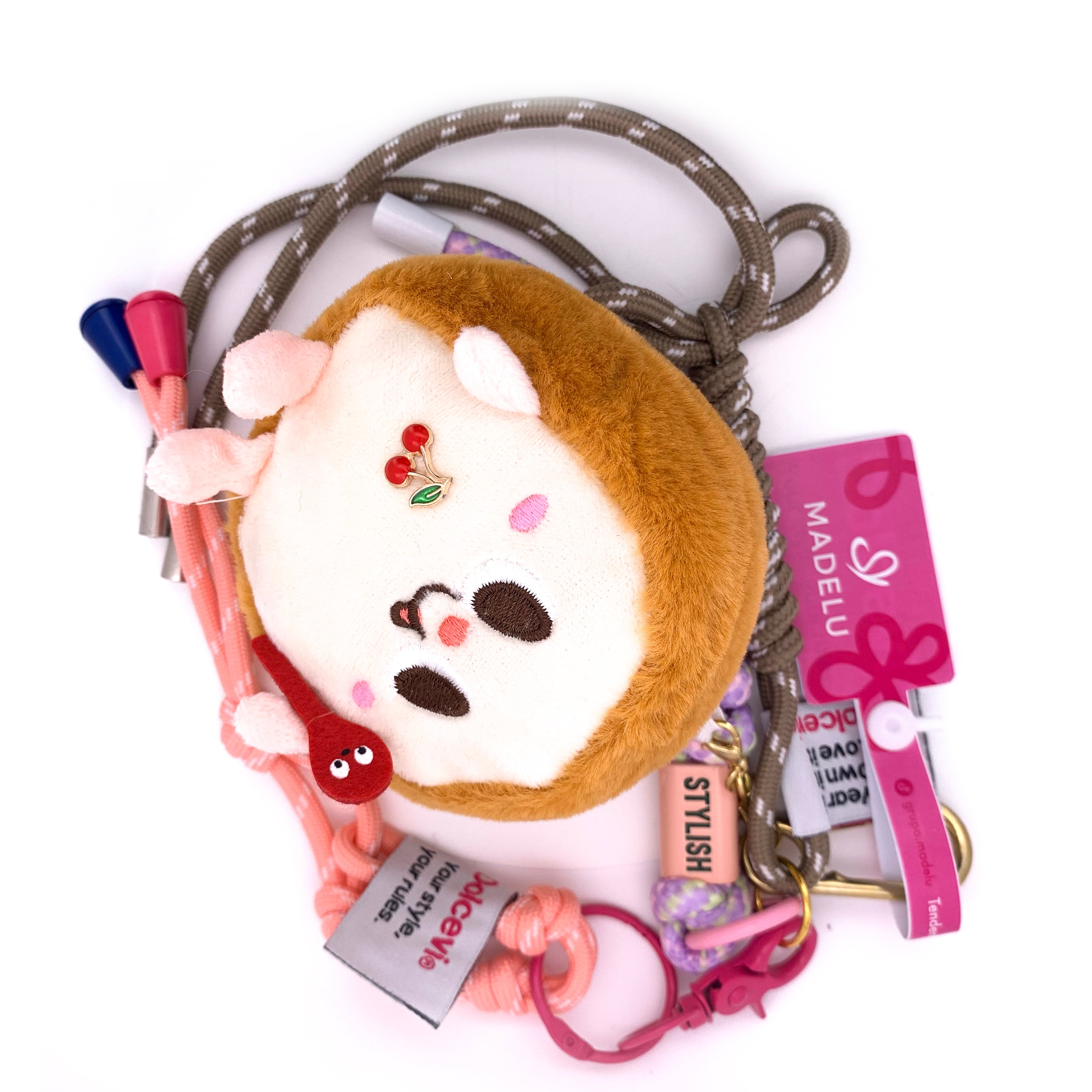 Happy Croissant Bag Charm