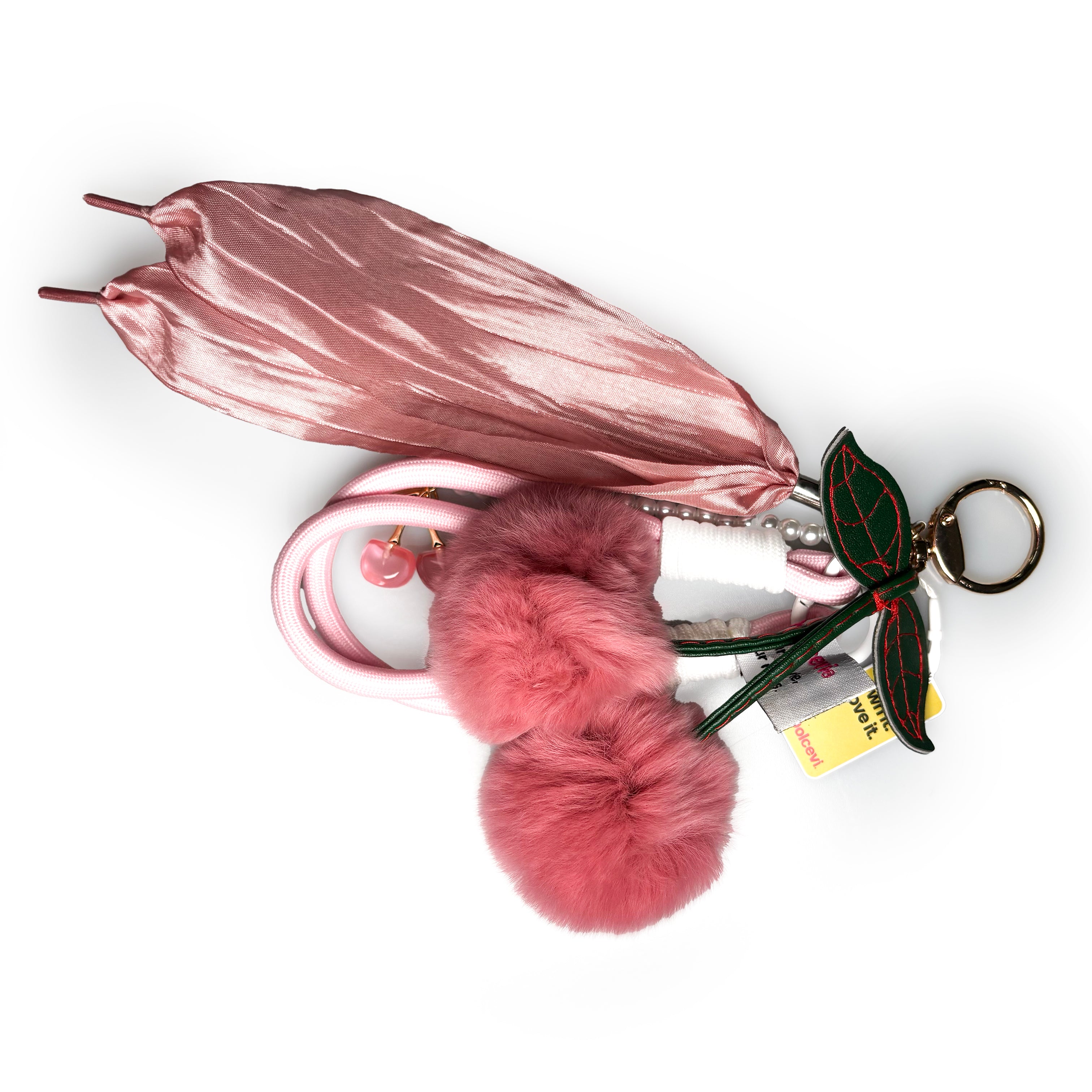 Velvet Cherry Bag Charm