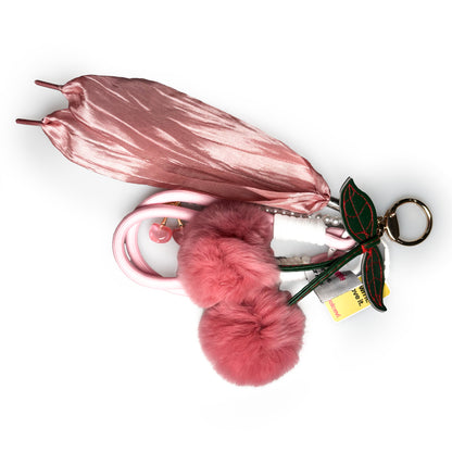 Velvet Cherry Bag Charm