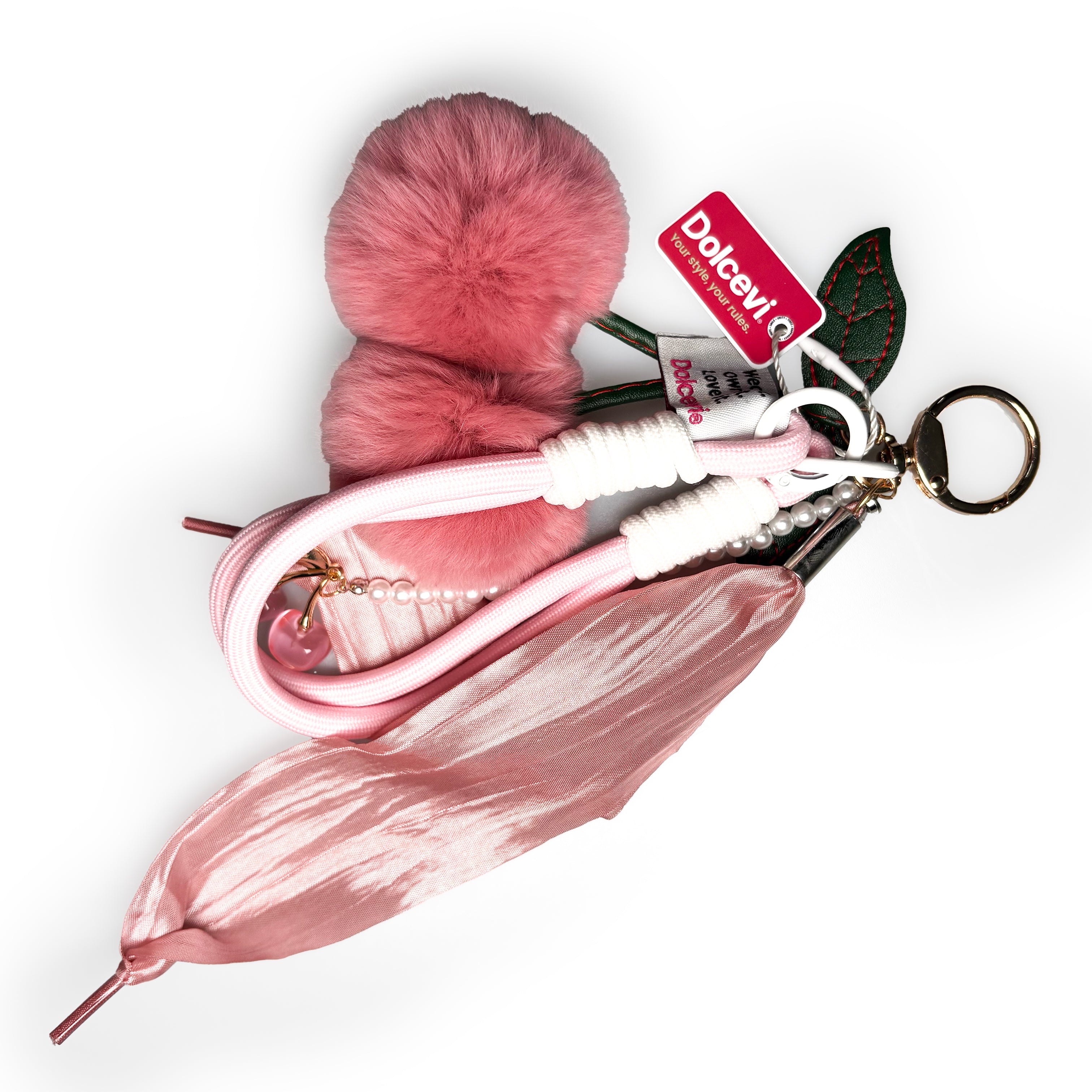 Velvet Cherry Bag Charm