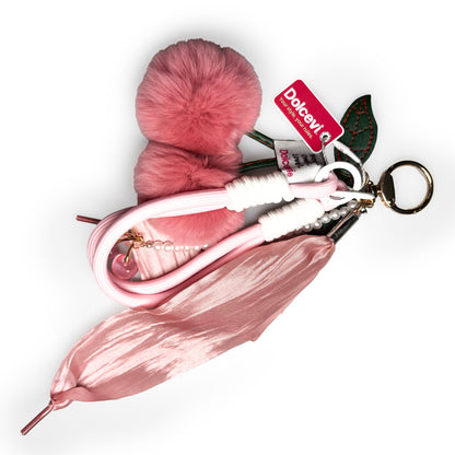 Velvet Cherry Bag Charm