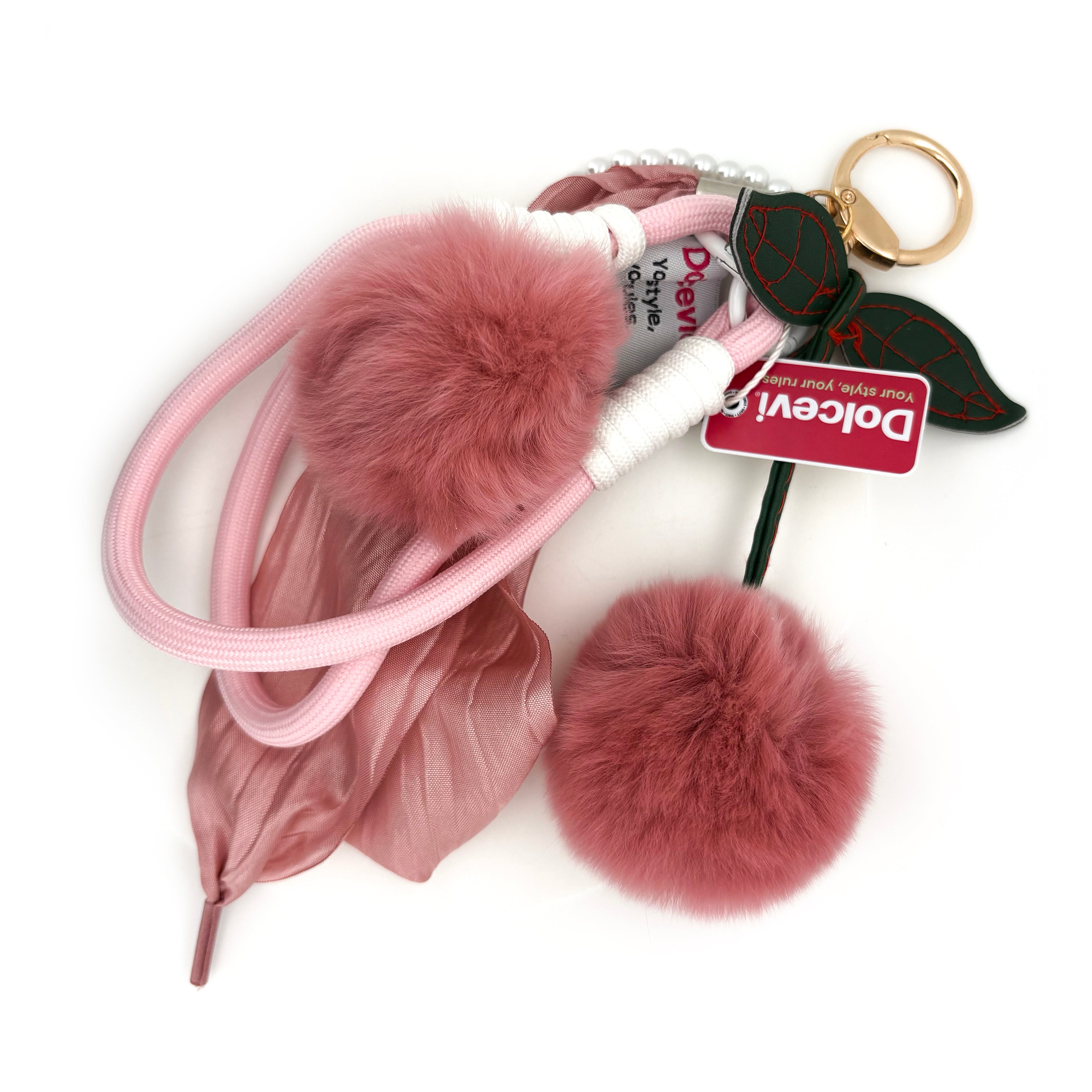 Velvet Cherry Bag Charm