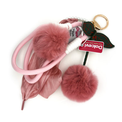 Velvet Cherry Bag Charm