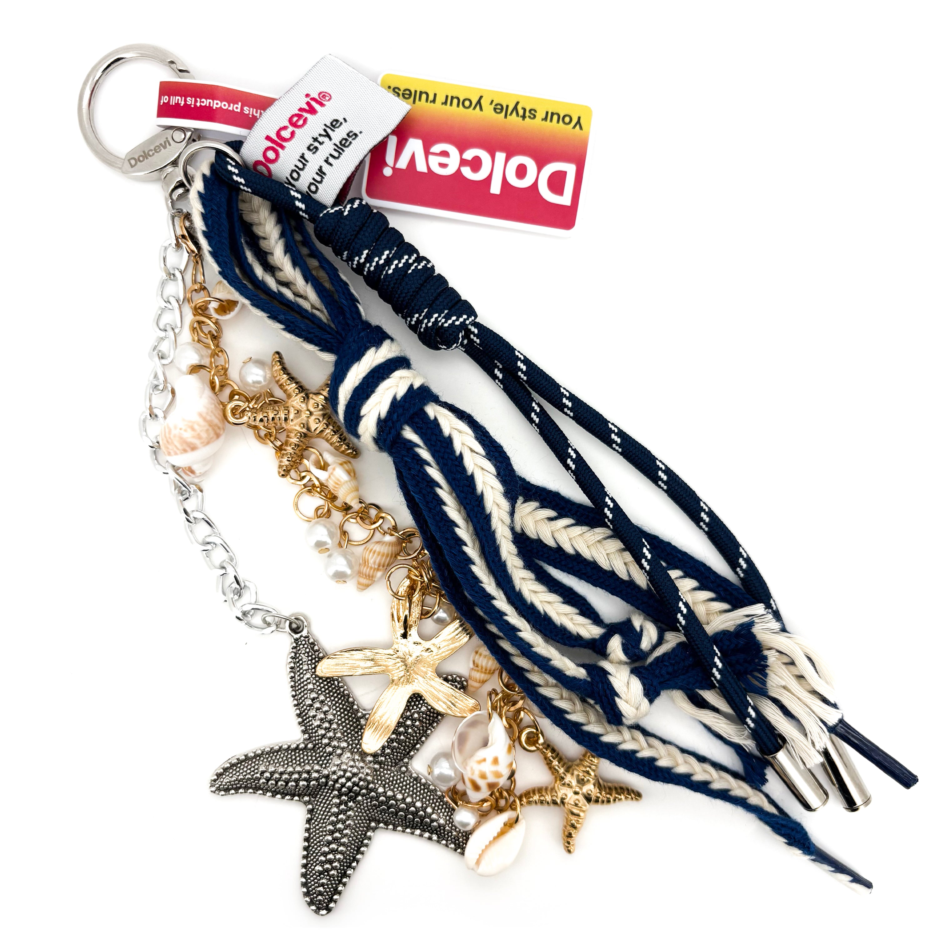 Nautical Starfish Bag Charm  📝 Description:
