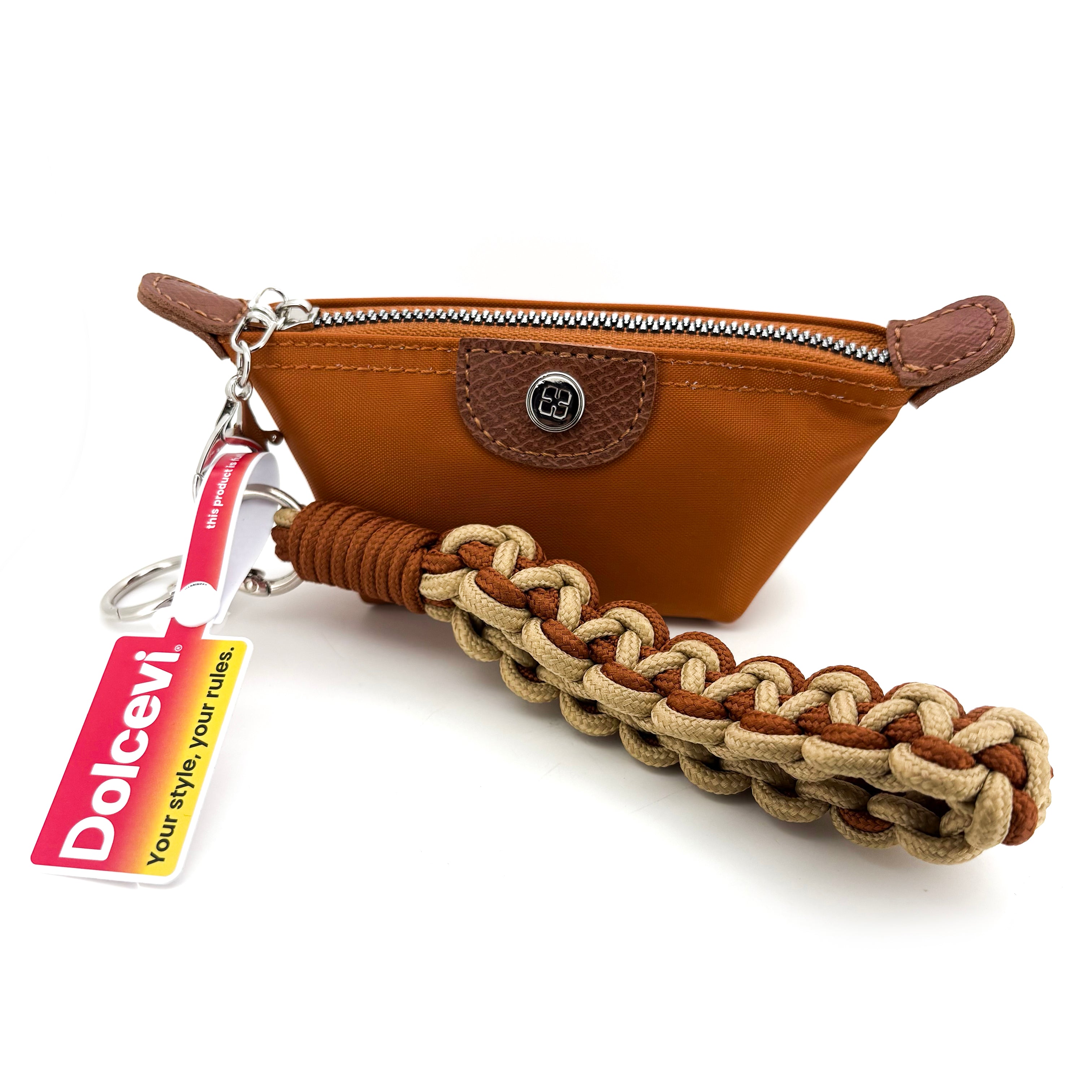 Braided Chestnut Mini Bag Charm