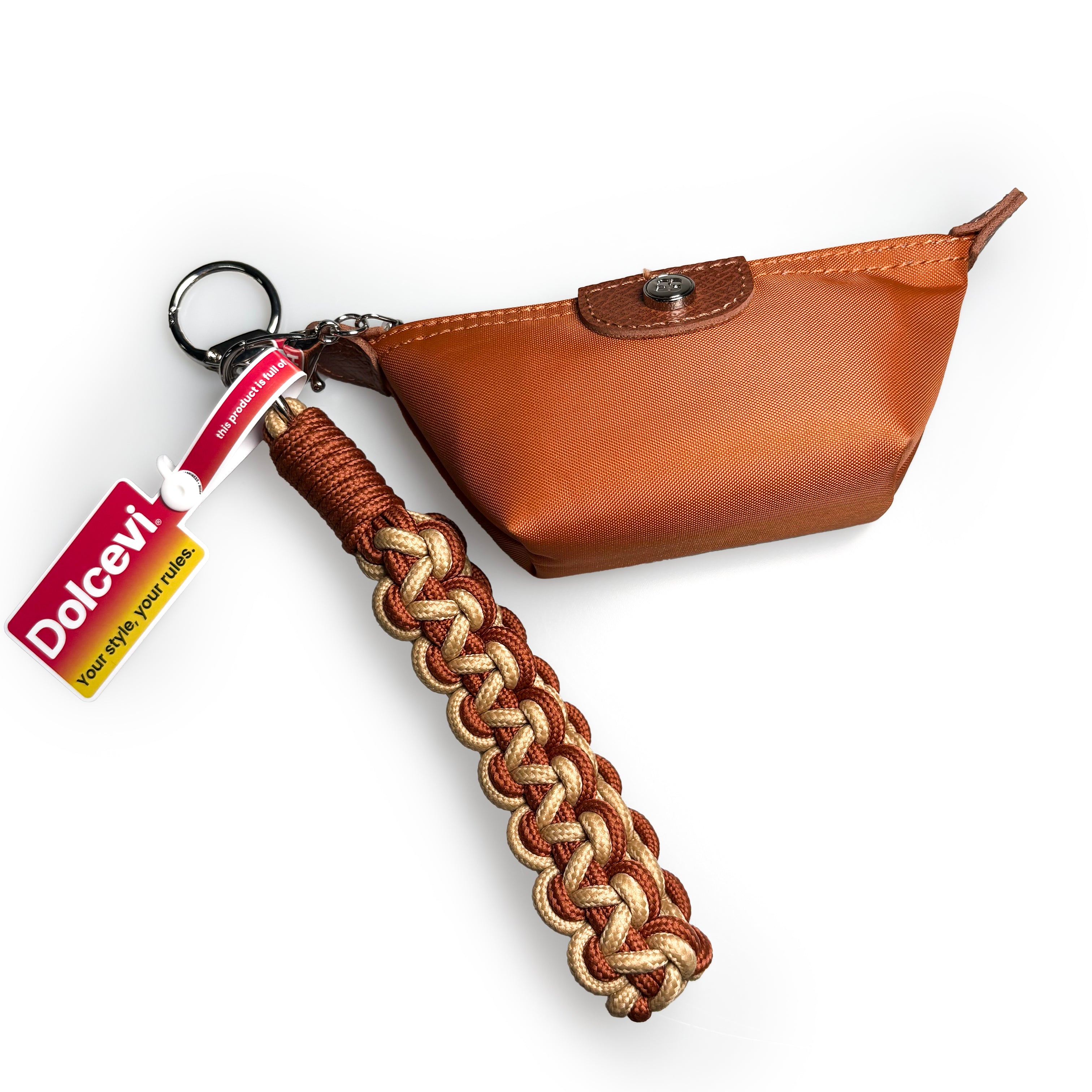 Braided Chestnut Mini Bag Charm