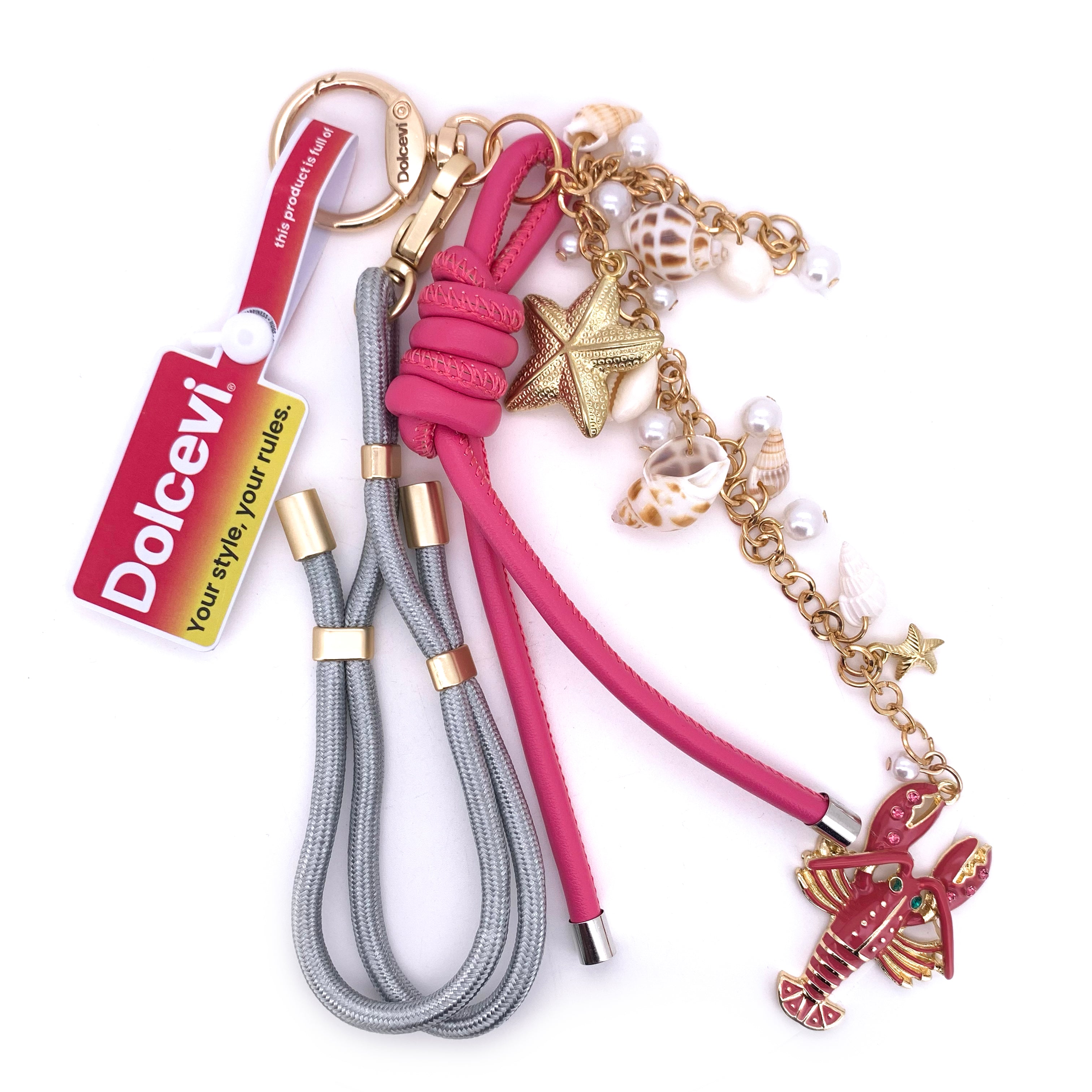 Coastal Pearl Lobster Bag Charm