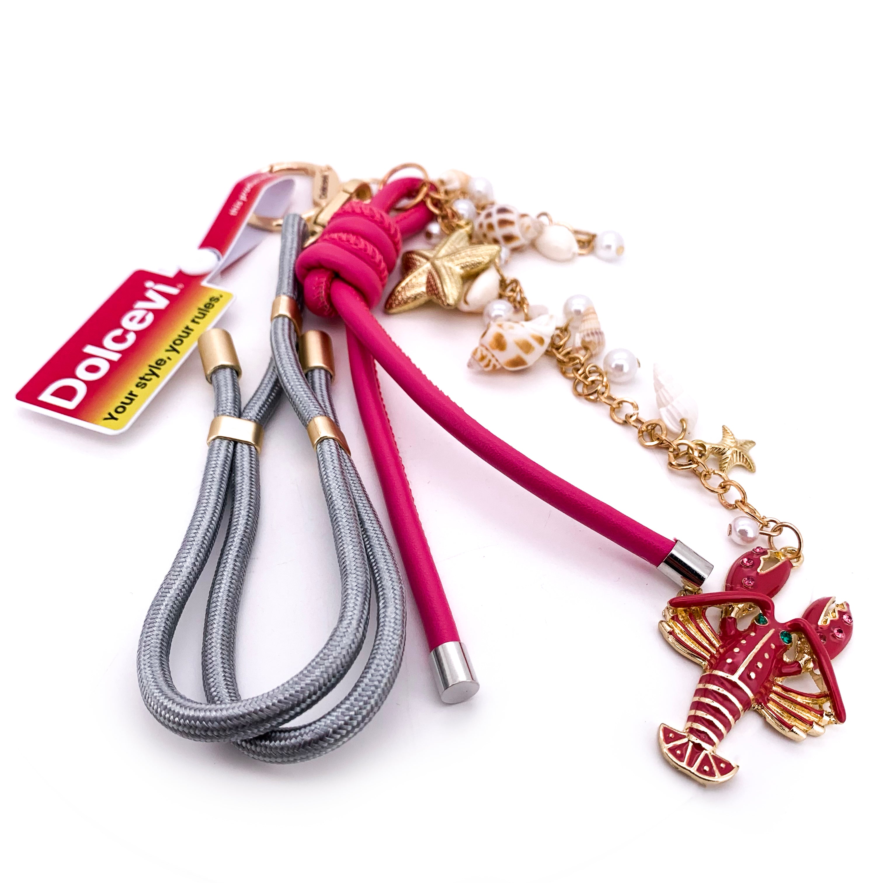 Coastal Pearl Lobster Bag Charm