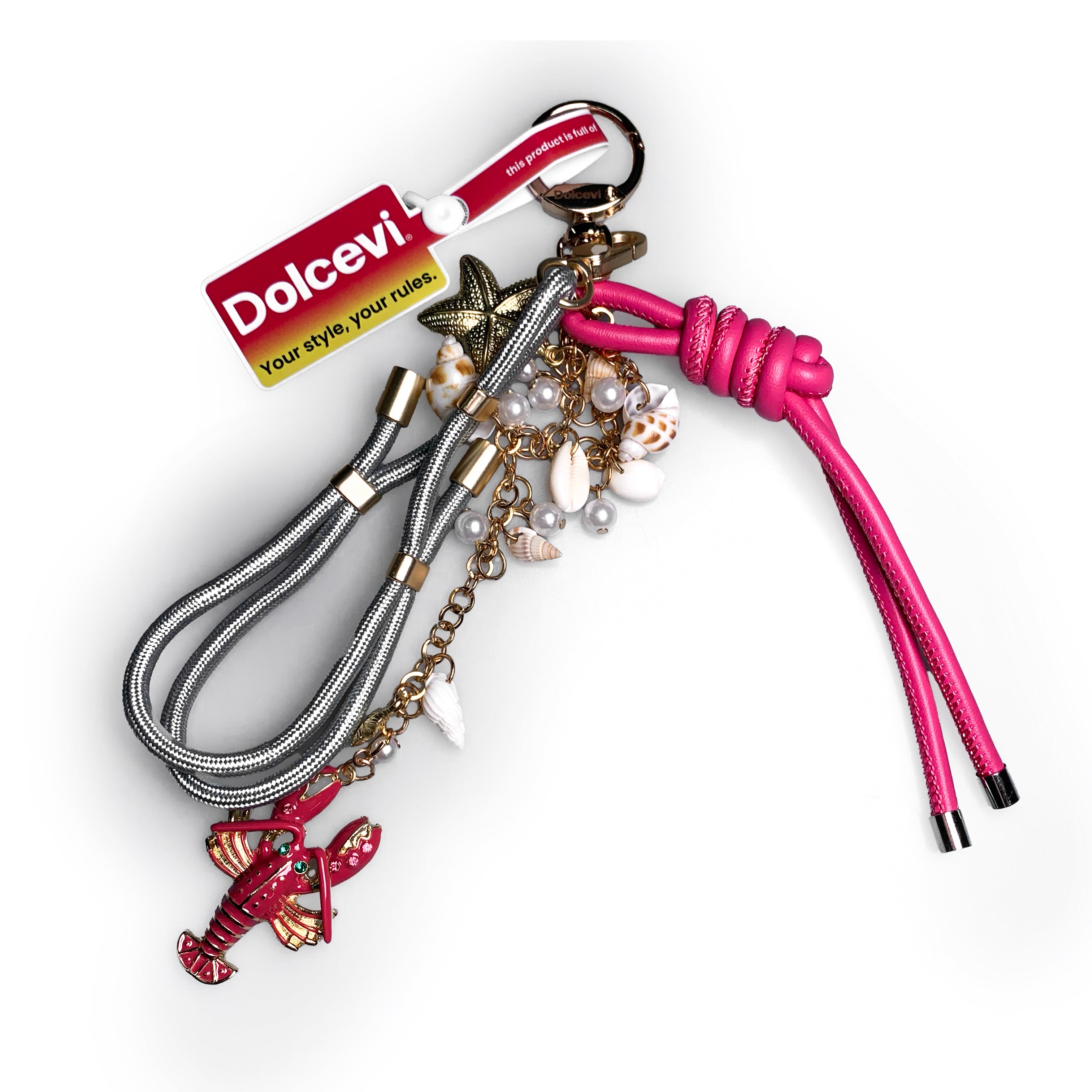 Coastal Pearl Lobster Bag Charm