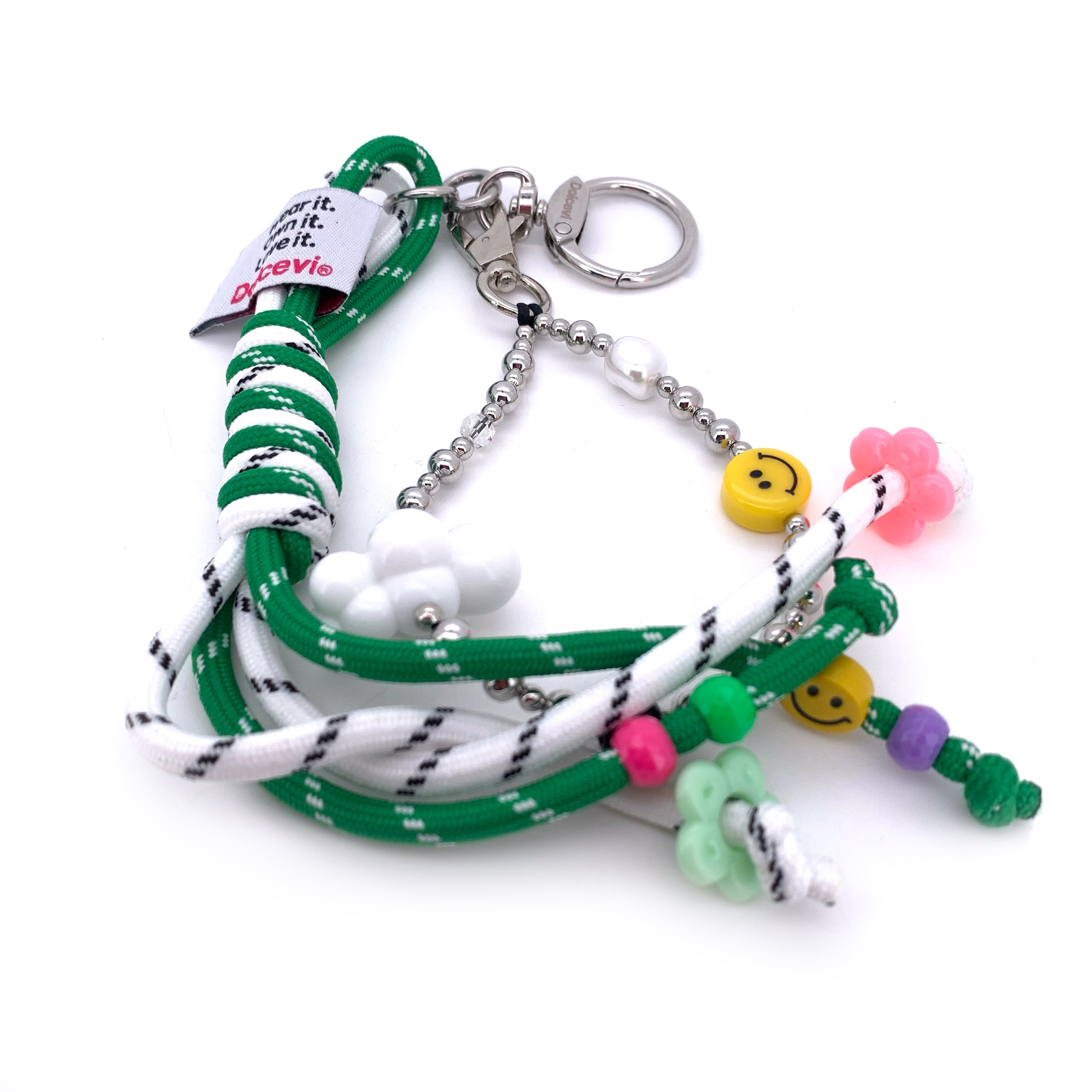 Playful Rope & Bead Key Charm