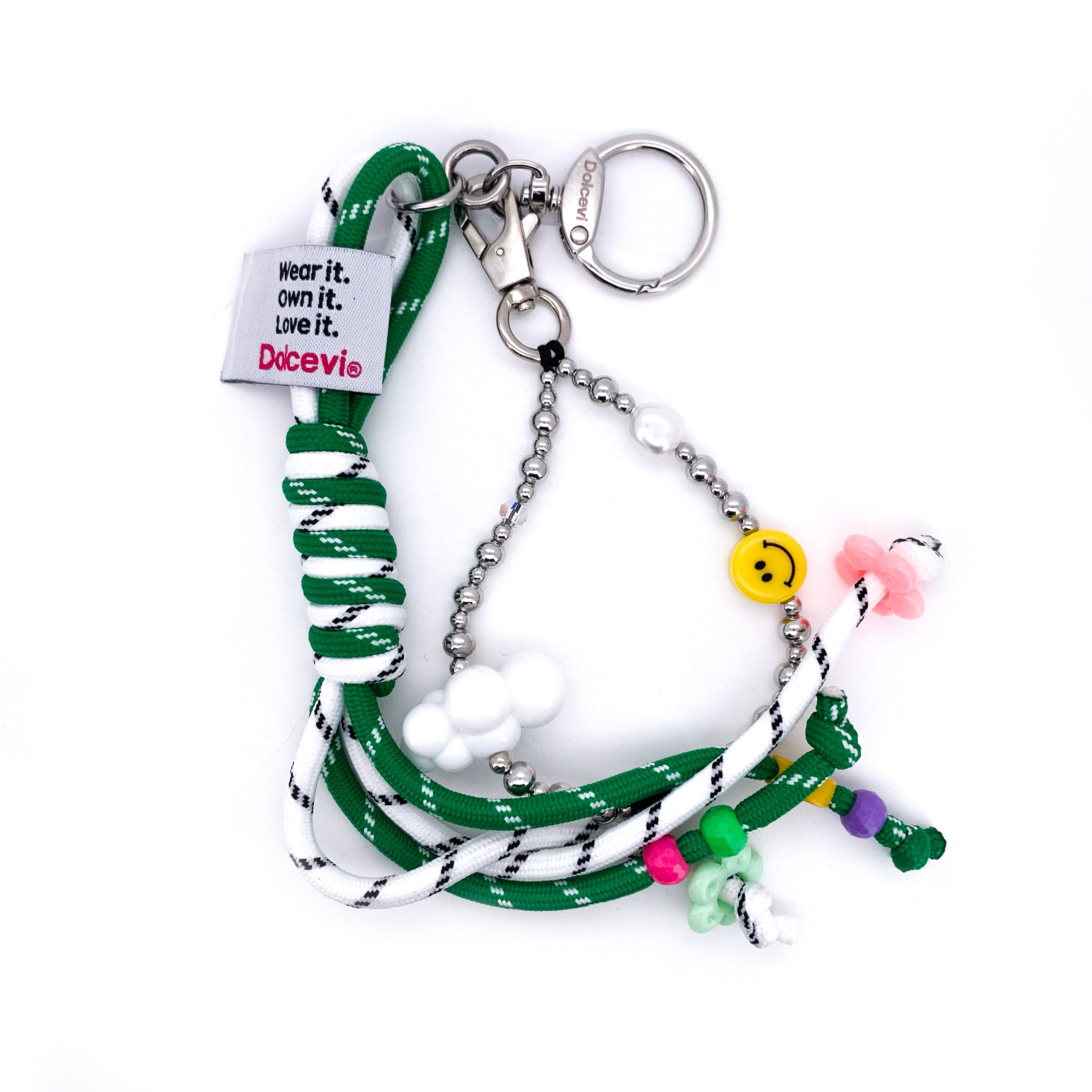 Playful Rope & Bead Key Charm