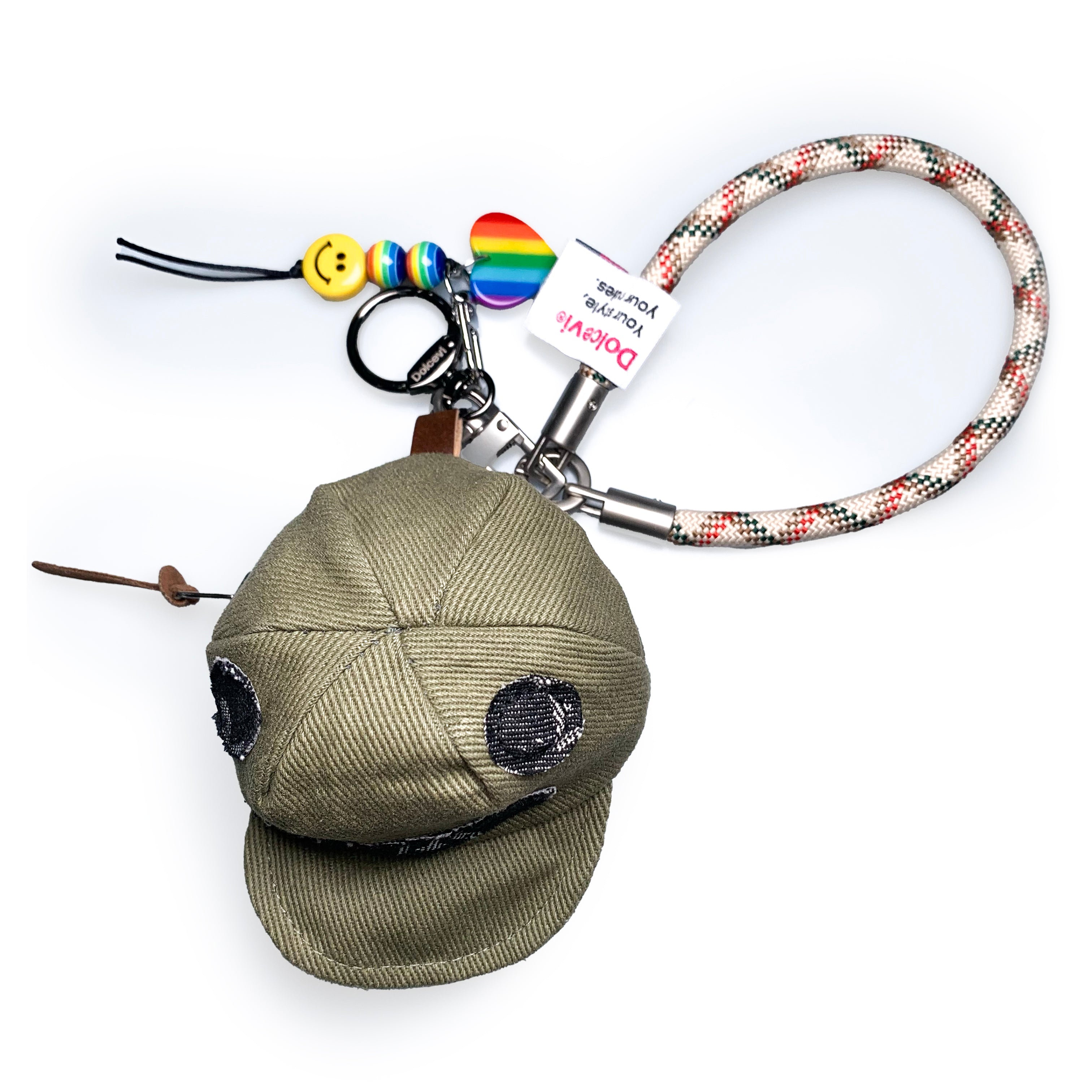 Smiley Cap Bag Charm
