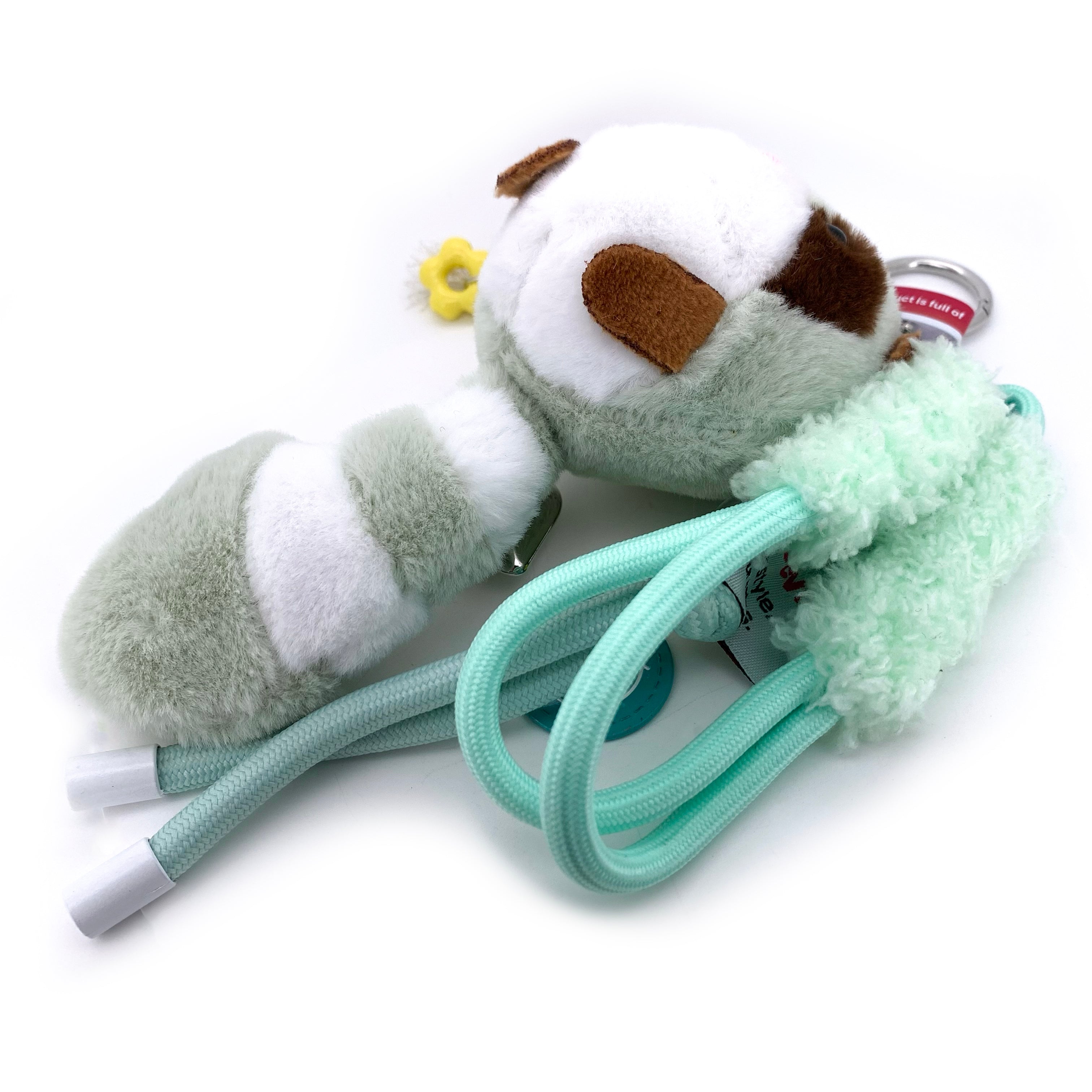 Mint Raccoon Plush Bag Charm