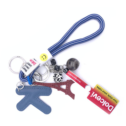 Eiffel Charm & Dice Loop Key Holder