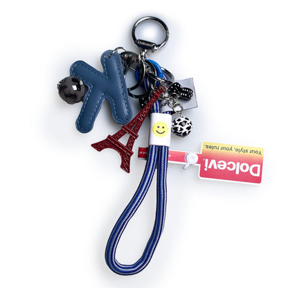 Eiffel Charm & Dice Loop Key Holder