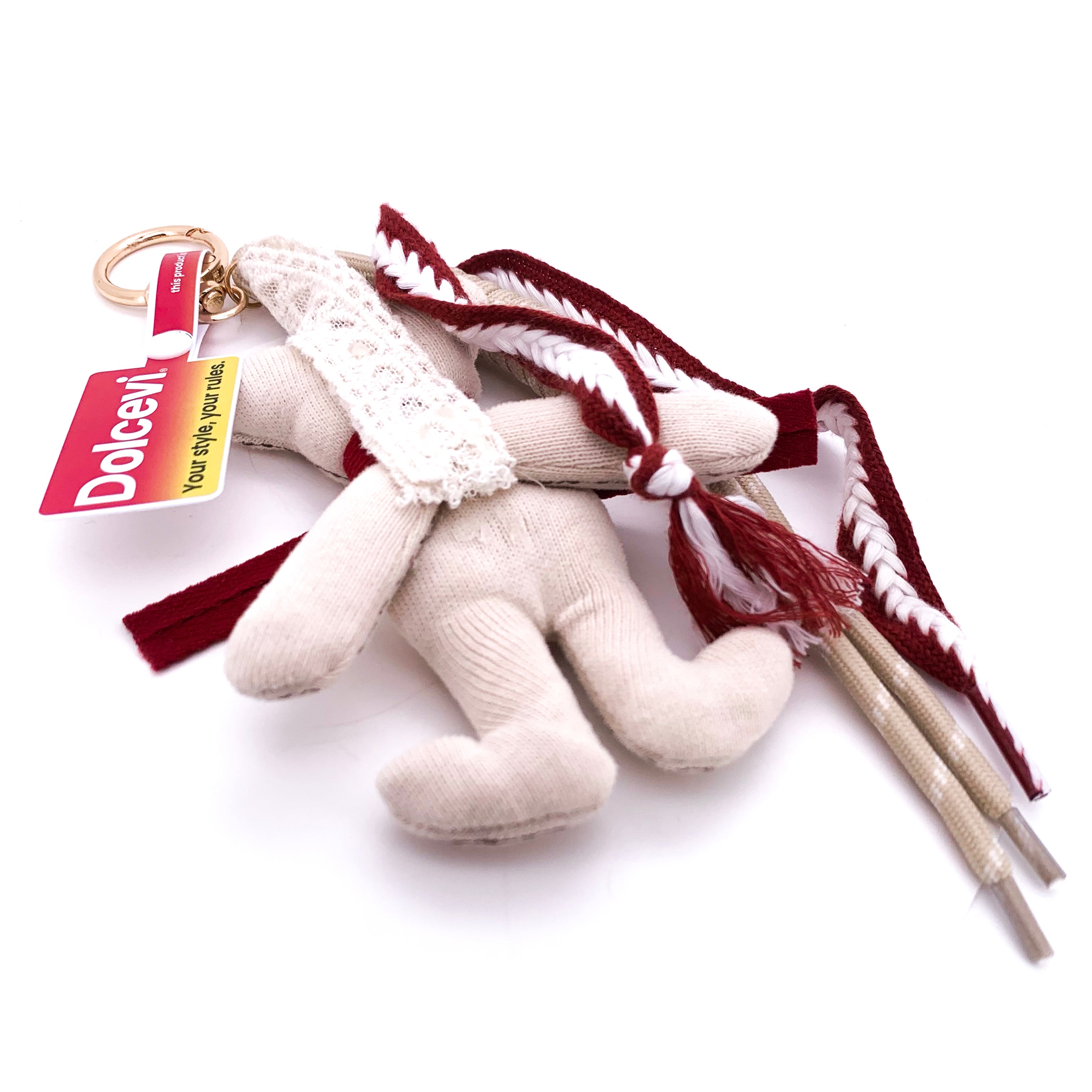 Lace Bear Keychain Charm