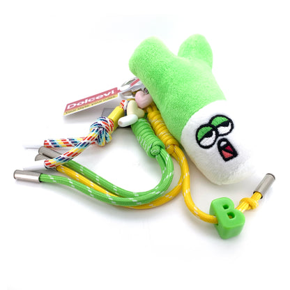 Green Bunny Plush Bag Charm