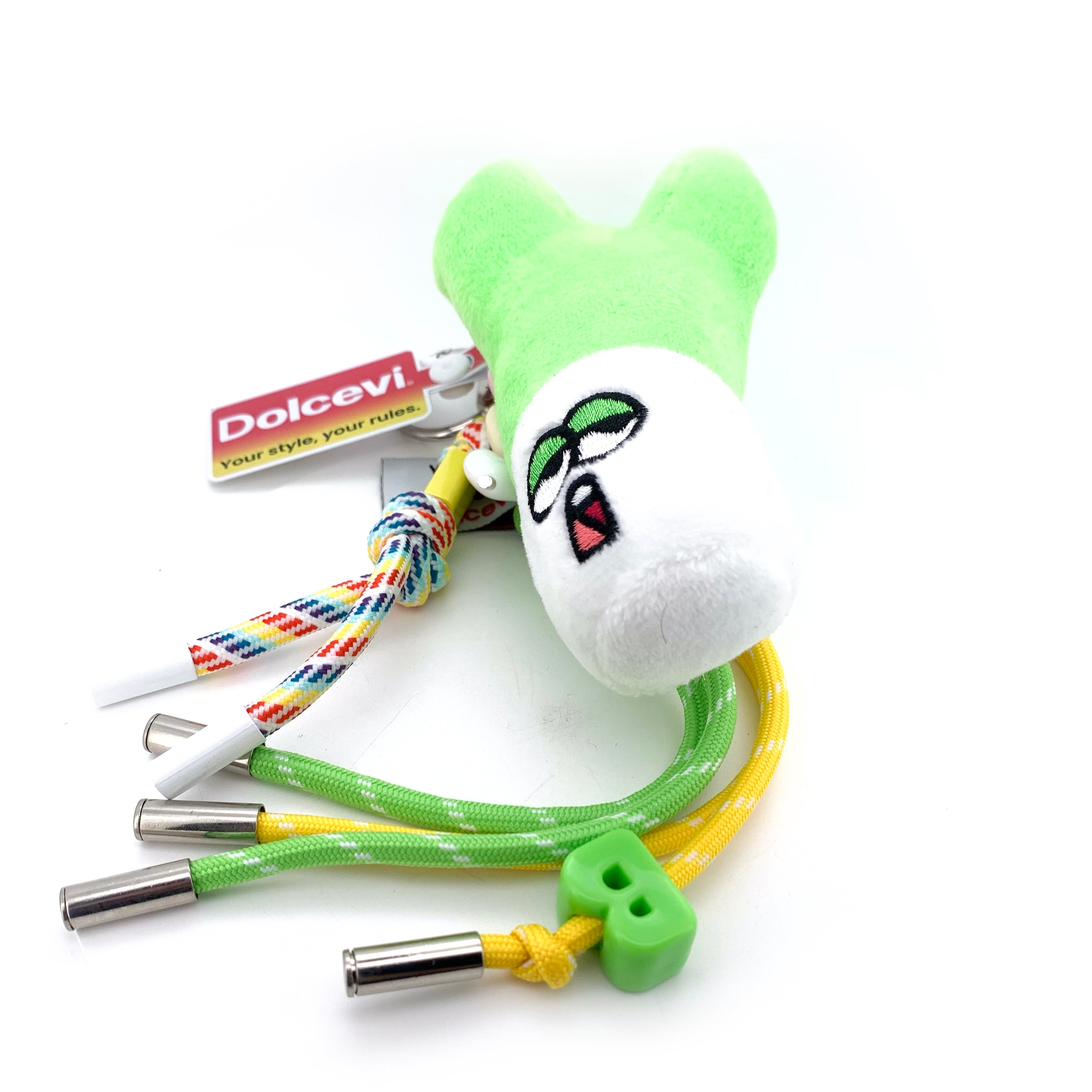 Green Bunny Plush Bag Charm
