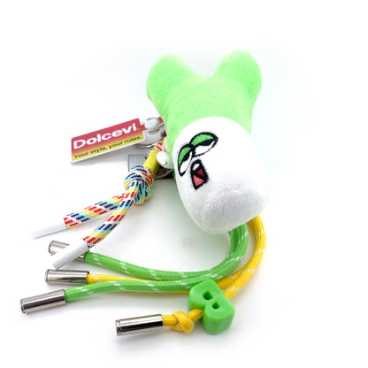 Green Bunny Plush Bag Charm