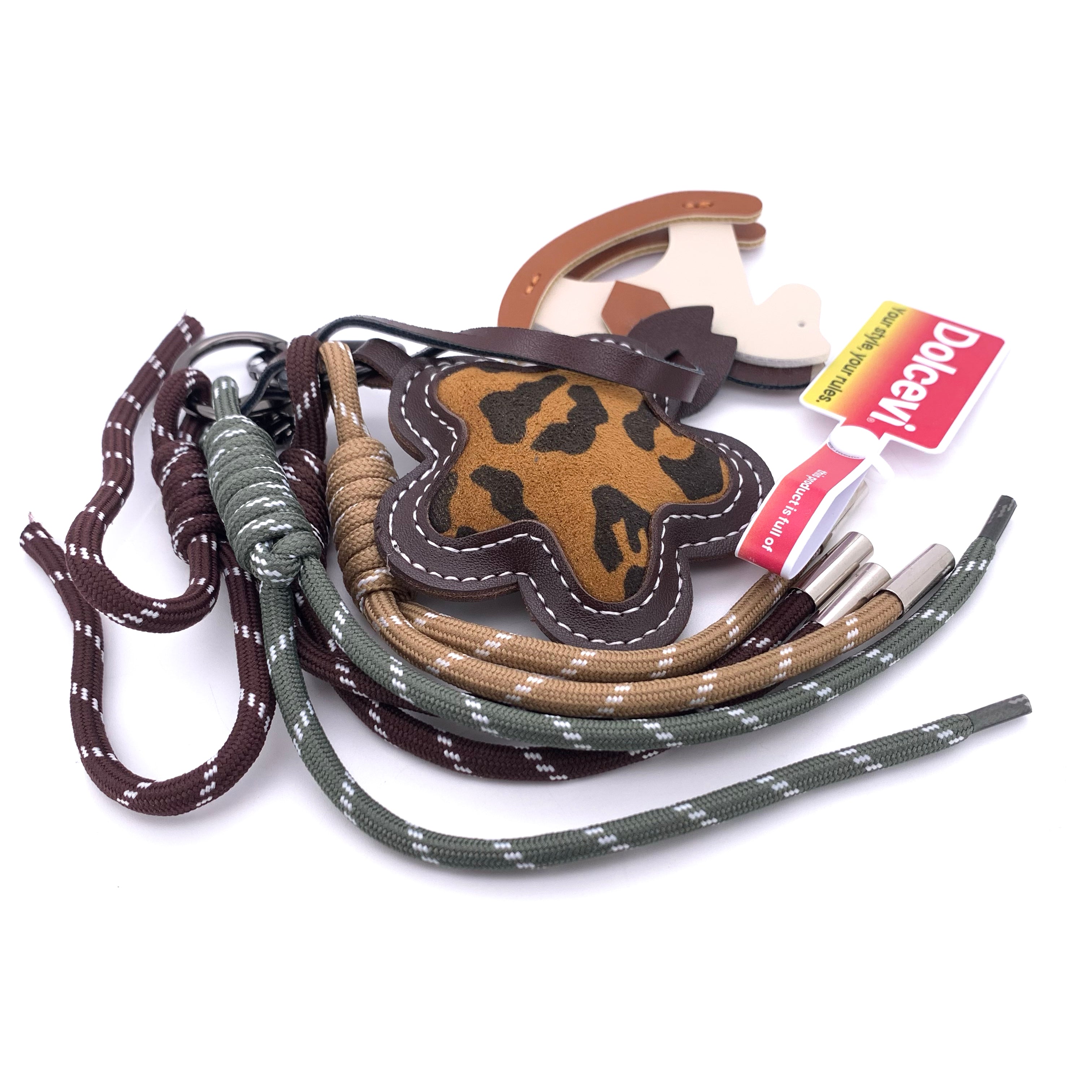 Leopard Wild Bloom Paracord Key Charm