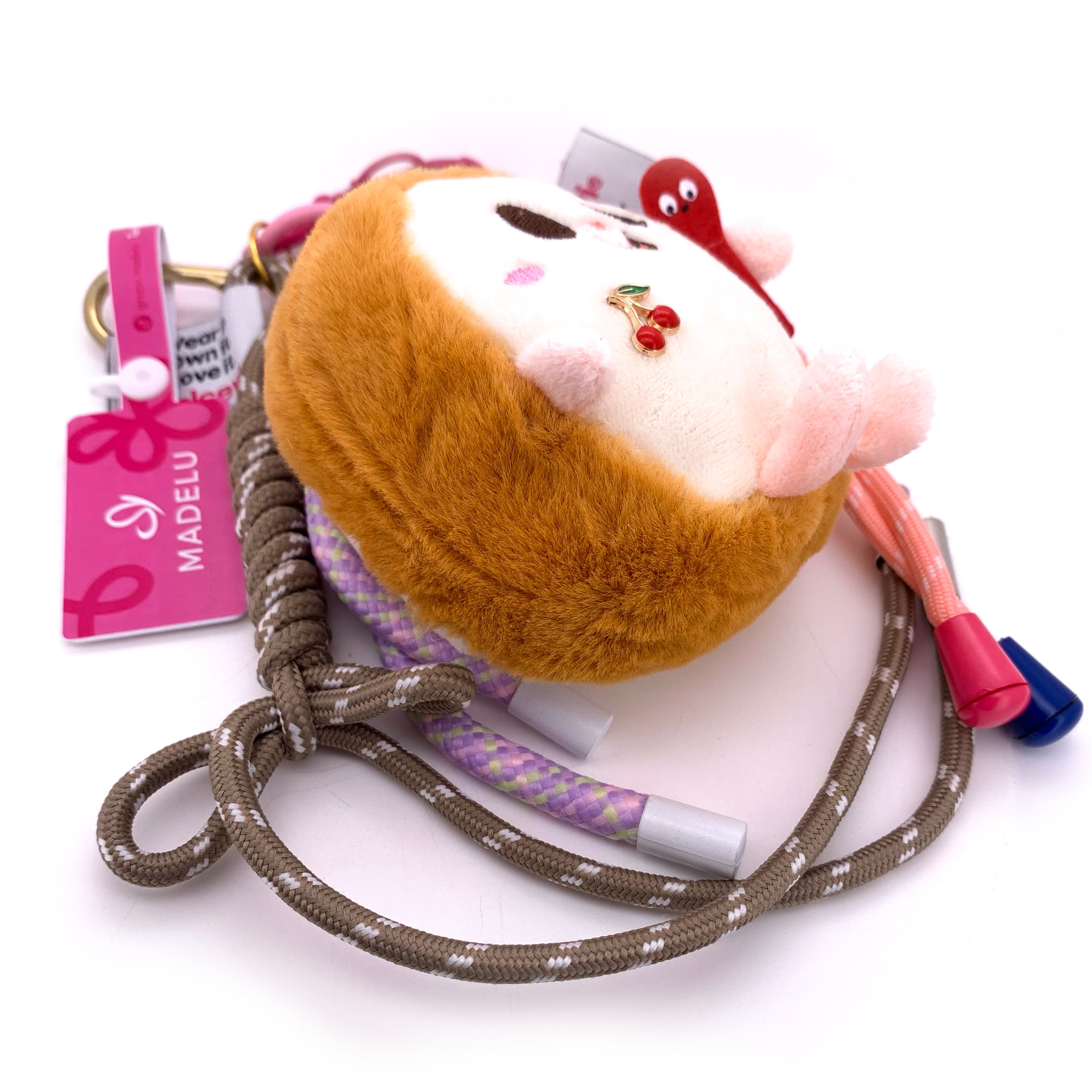 Happy Croissant Bag Charm