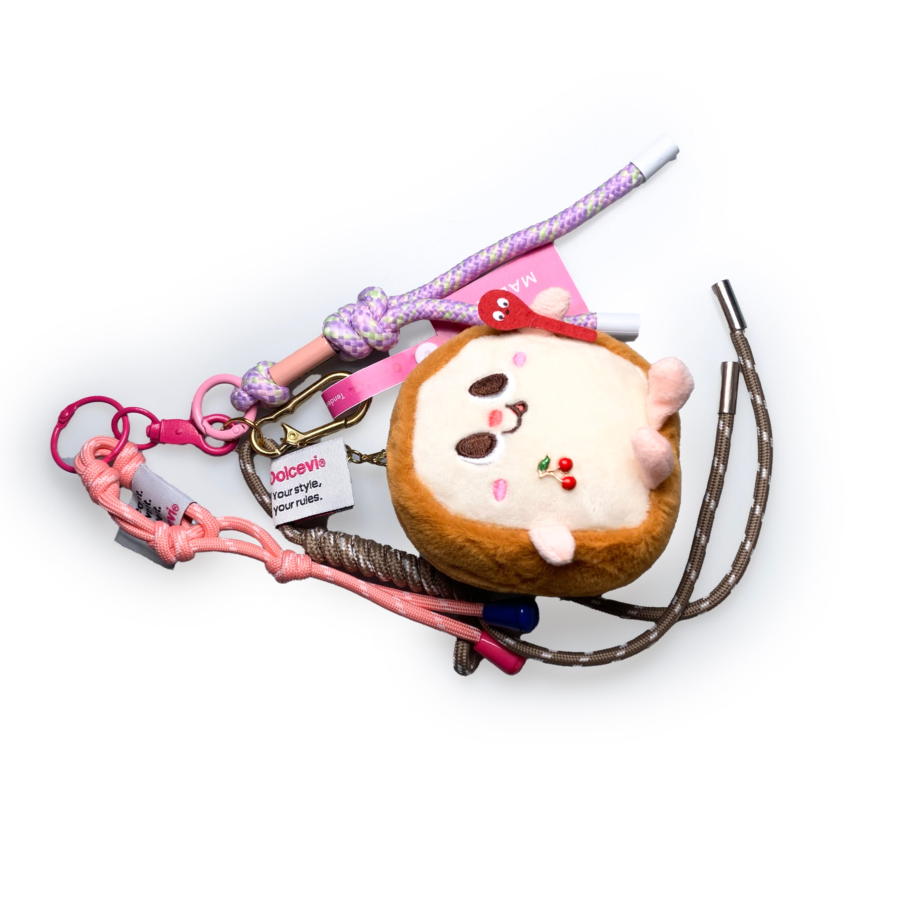 Happy Croissant Bag Charm