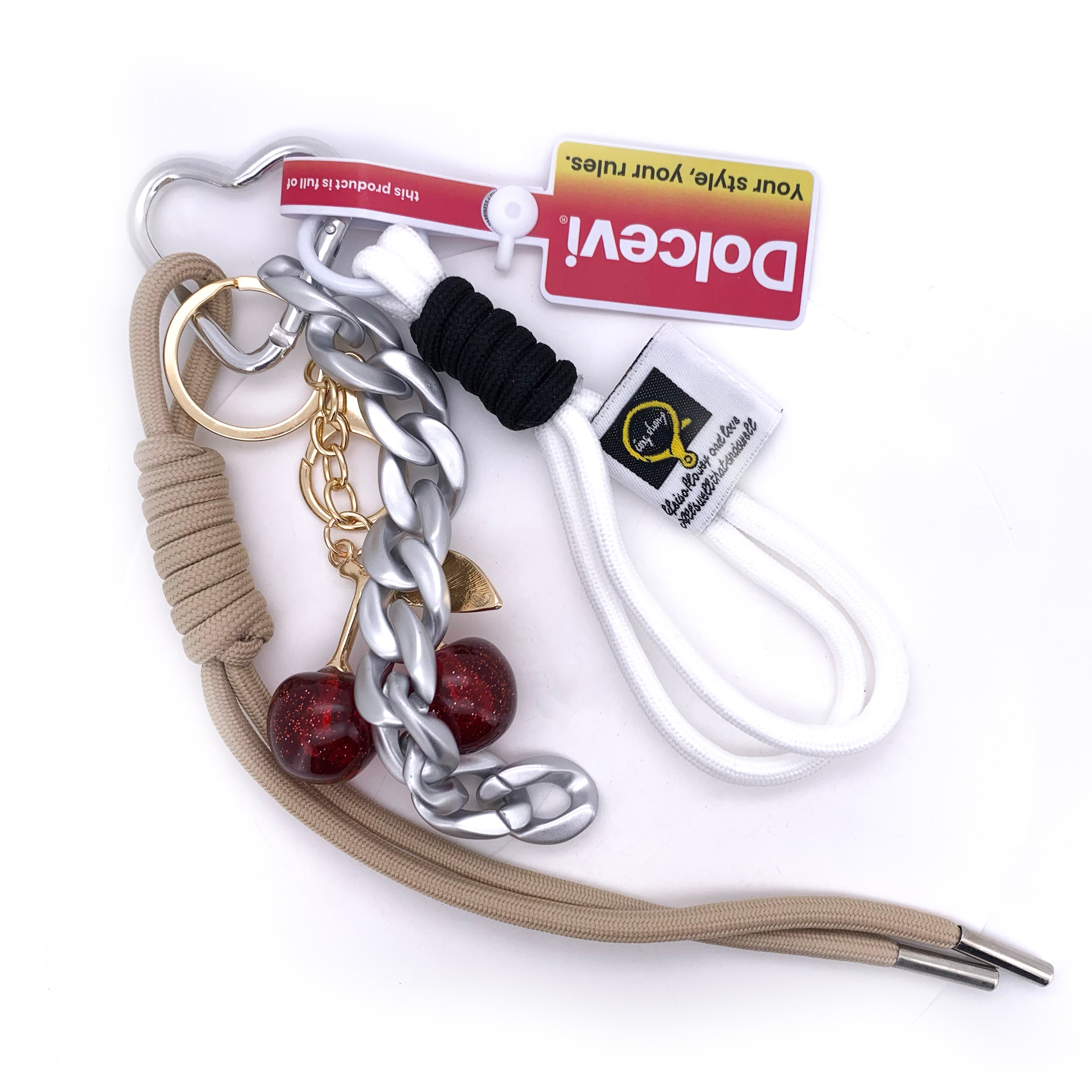 Cherry Luxe Rope Charm
