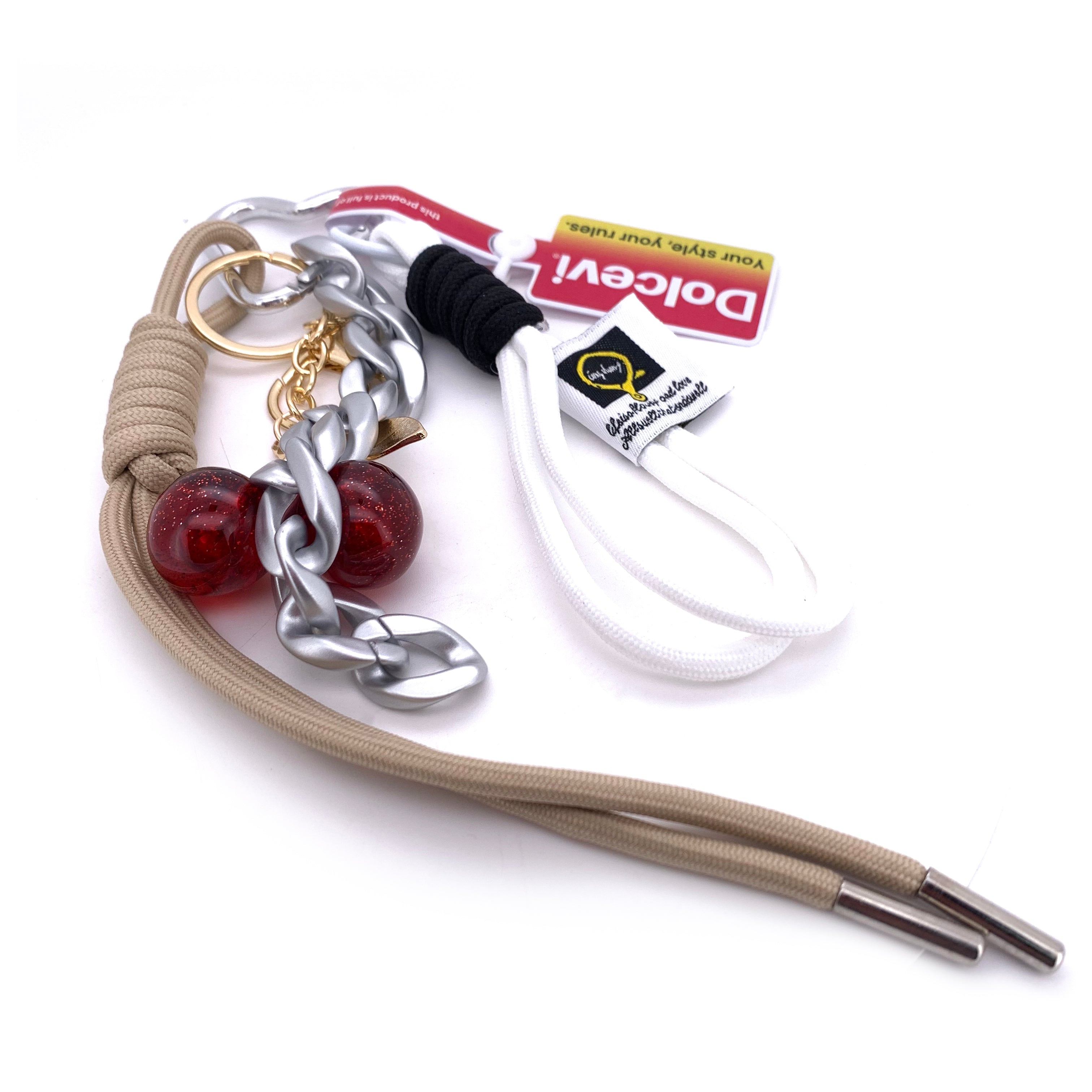 Cherry Luxe Rope Charm