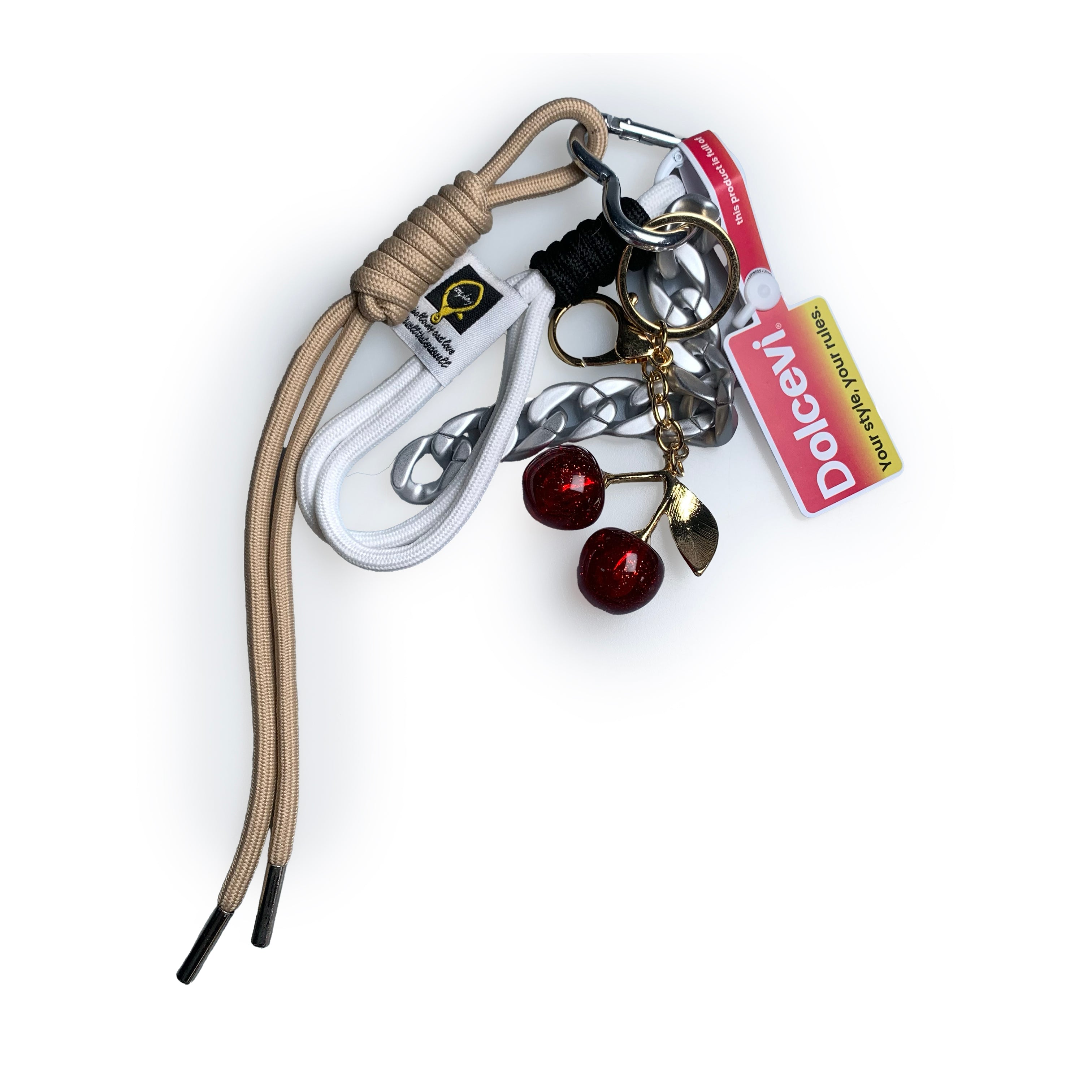 Cherry Luxe Rope Charm