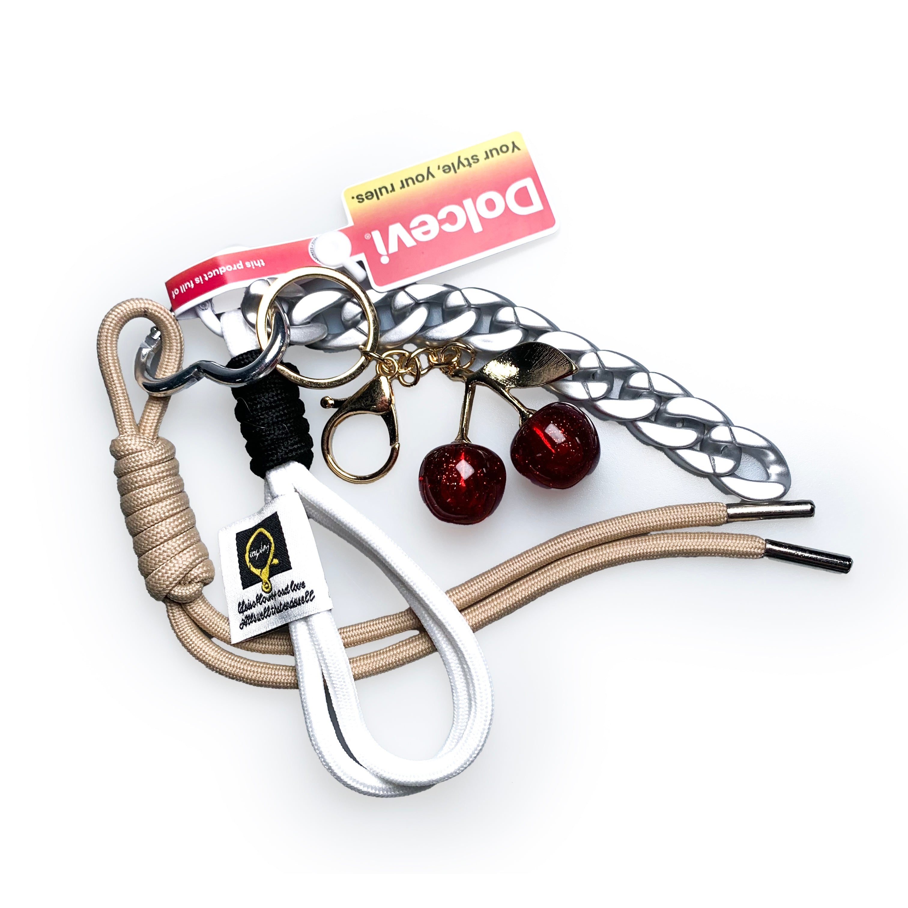 Cherry Luxe Rope Charm
