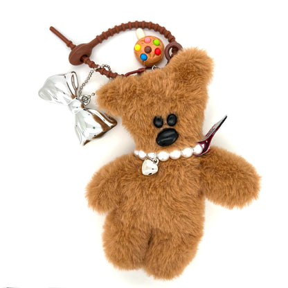 Plush Cherry Teddy Charm