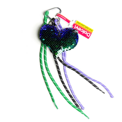 Mermaid Sequin Heart Charm