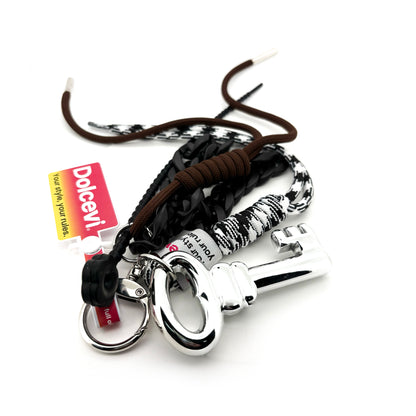 Silver Lock Key Charm