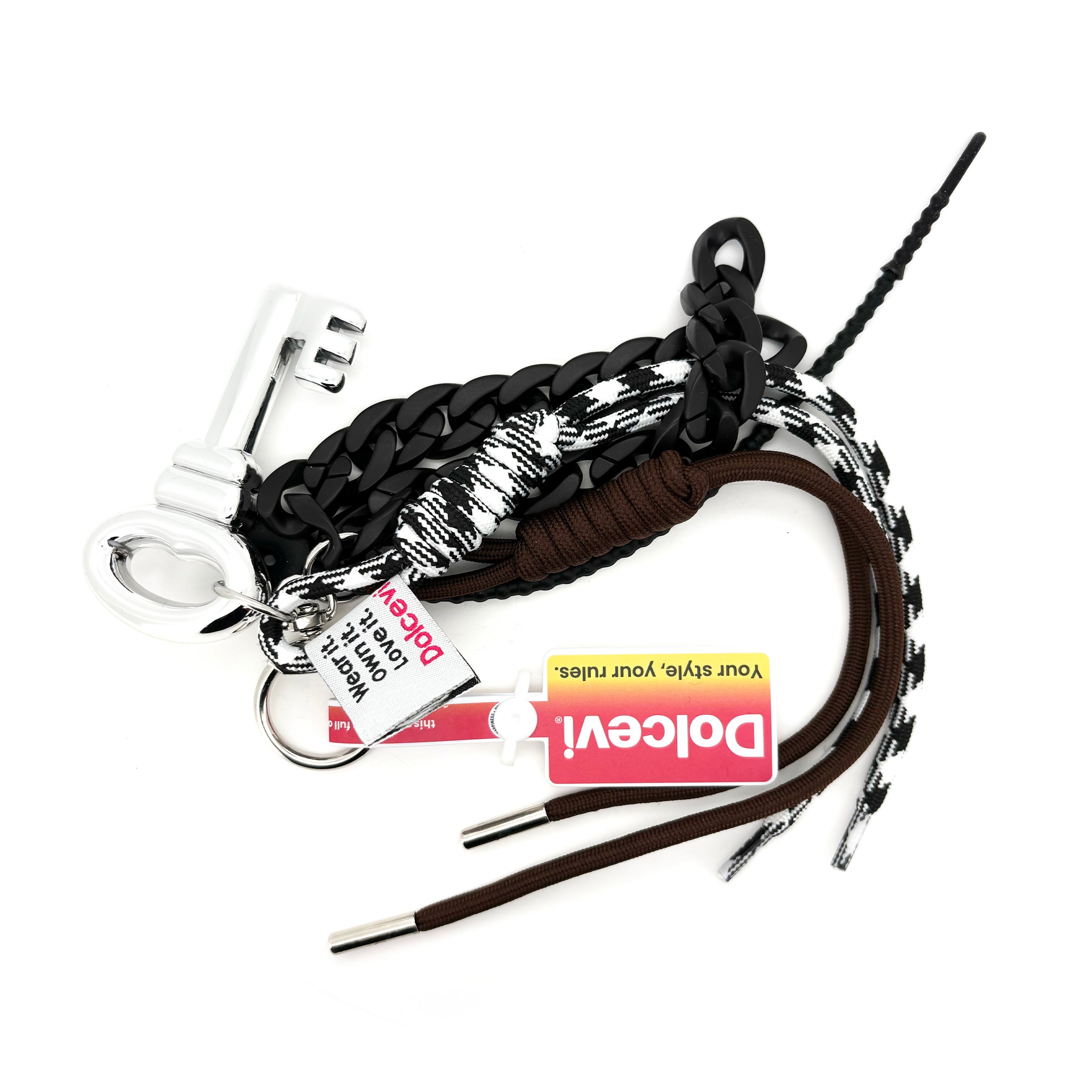 Silver Lock Key Charm